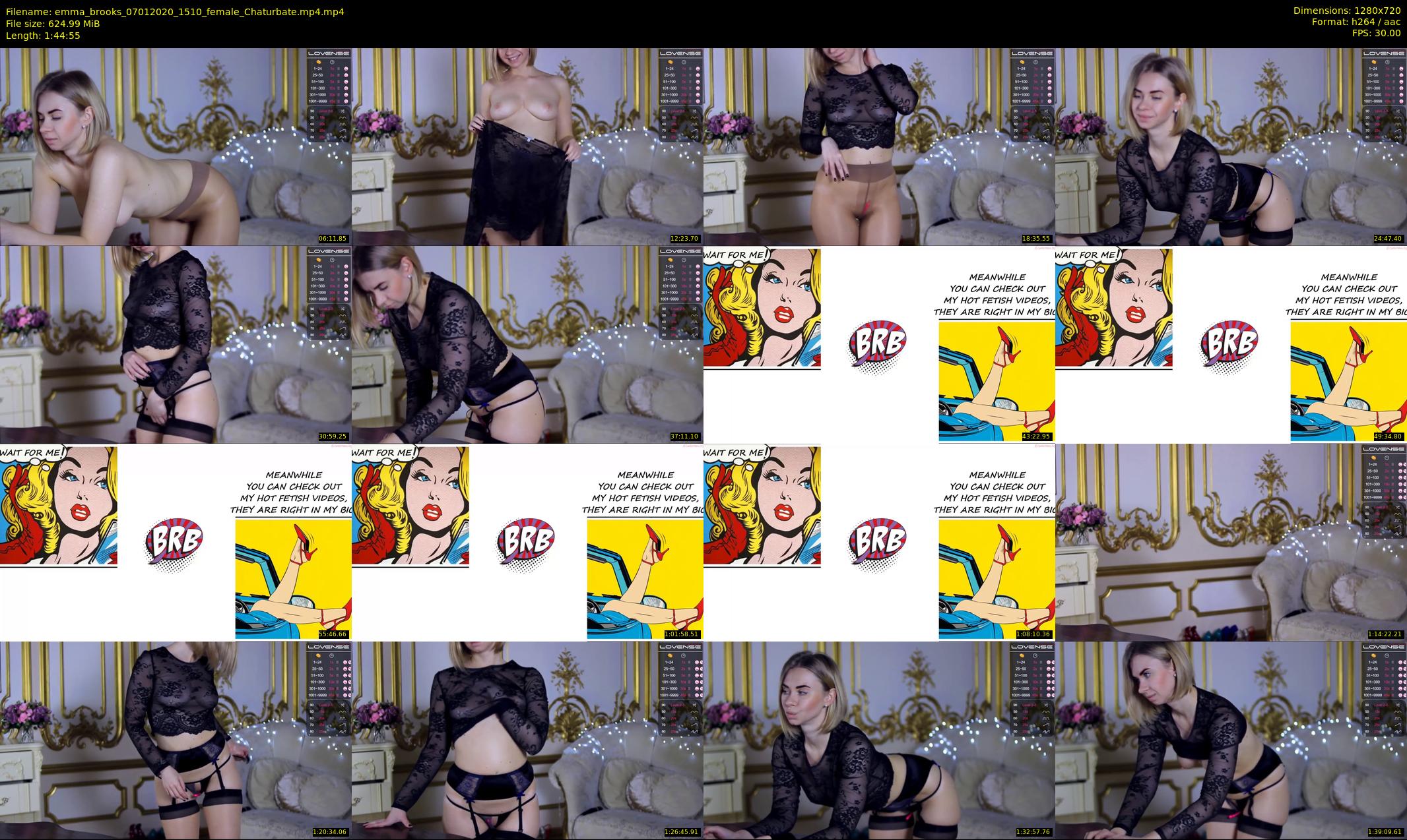 emma_brooks — 105 minute Chaturbate female cam show recording, 720p, Jan 7, 2020