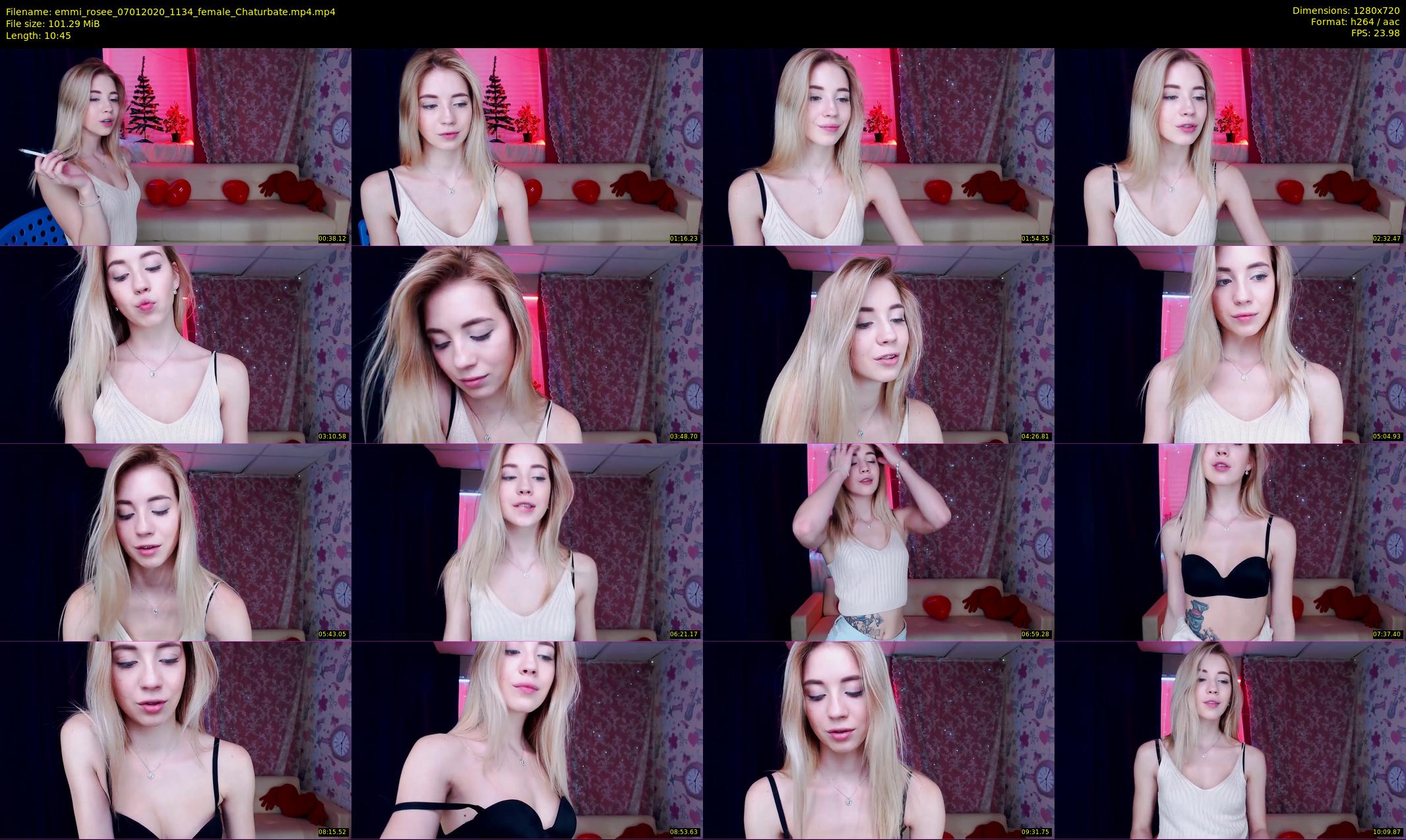 emmi_rosee — 11 minute Chaturbate female cam show recording, 720p, Jan 7, 2020