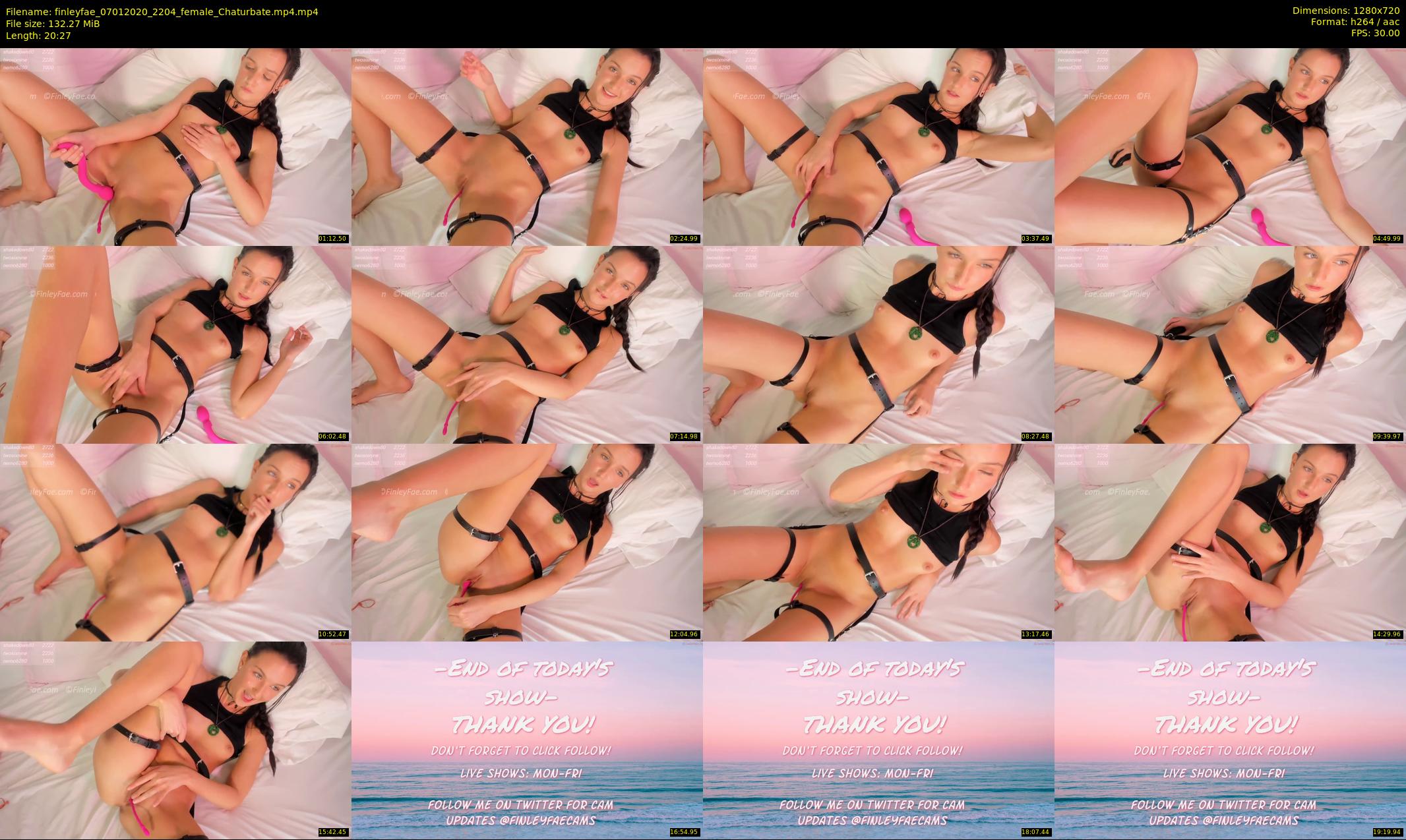 finleyfae — 21 minute Chaturbate female cam show recording, 720p, Jan 7, 2020