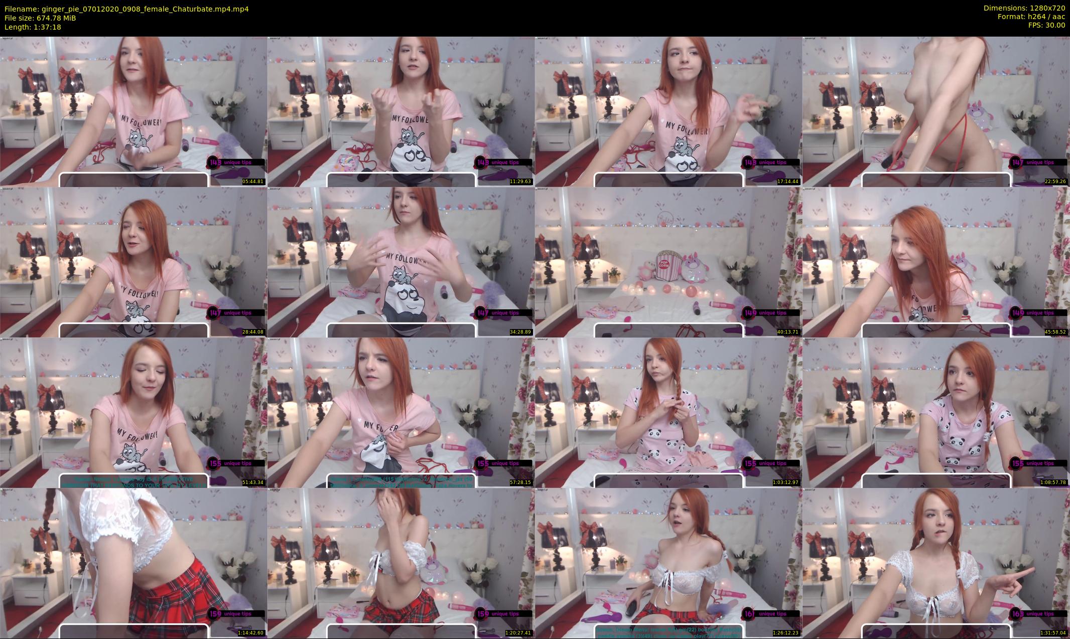 ginger_pie — 98 minute Chaturbate female cam show recording, 720p, Jan 7, 2020