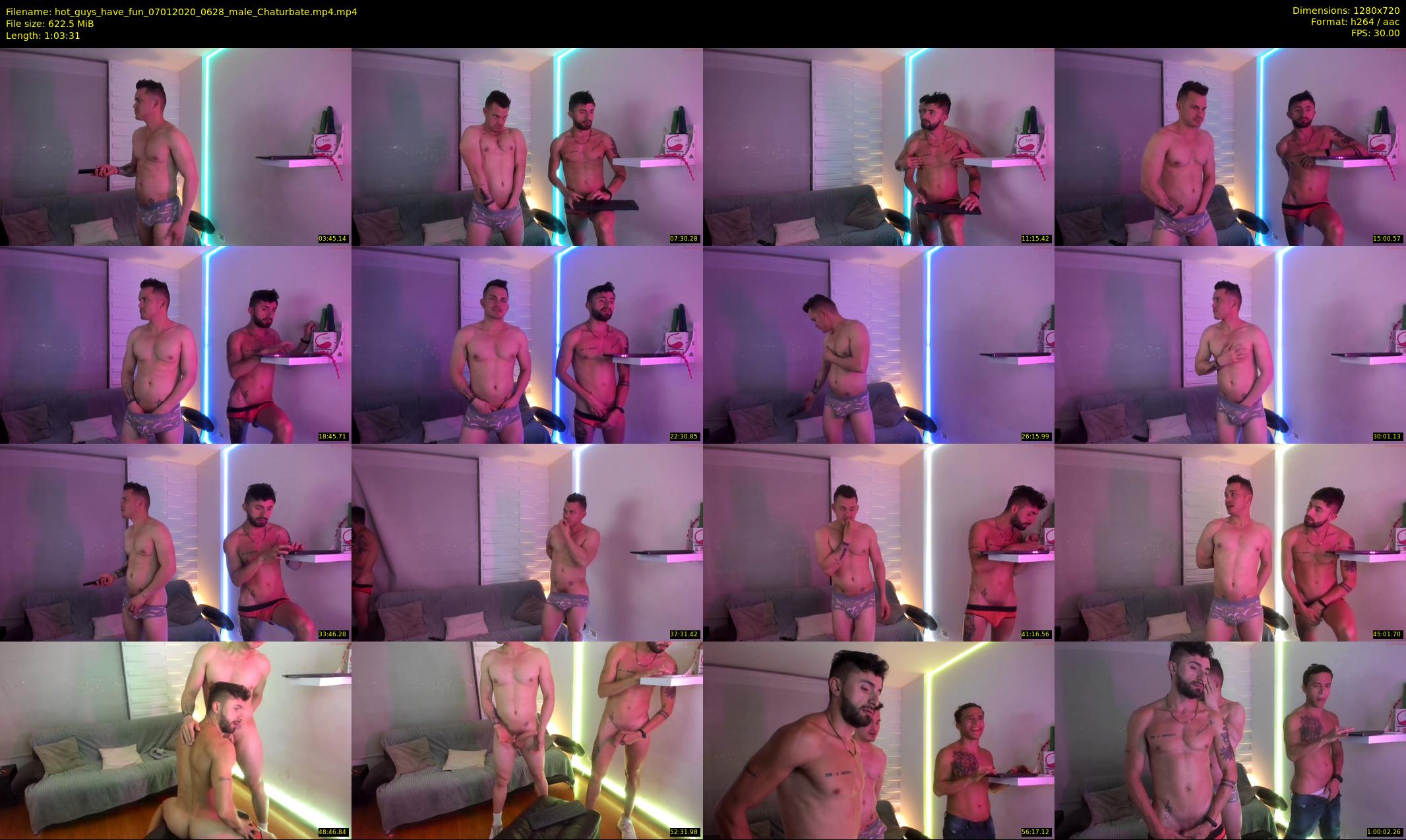 hot_guys_have_fun — 64 minute Chaturbate male cam show recording, 720p, Jan 7, 2020