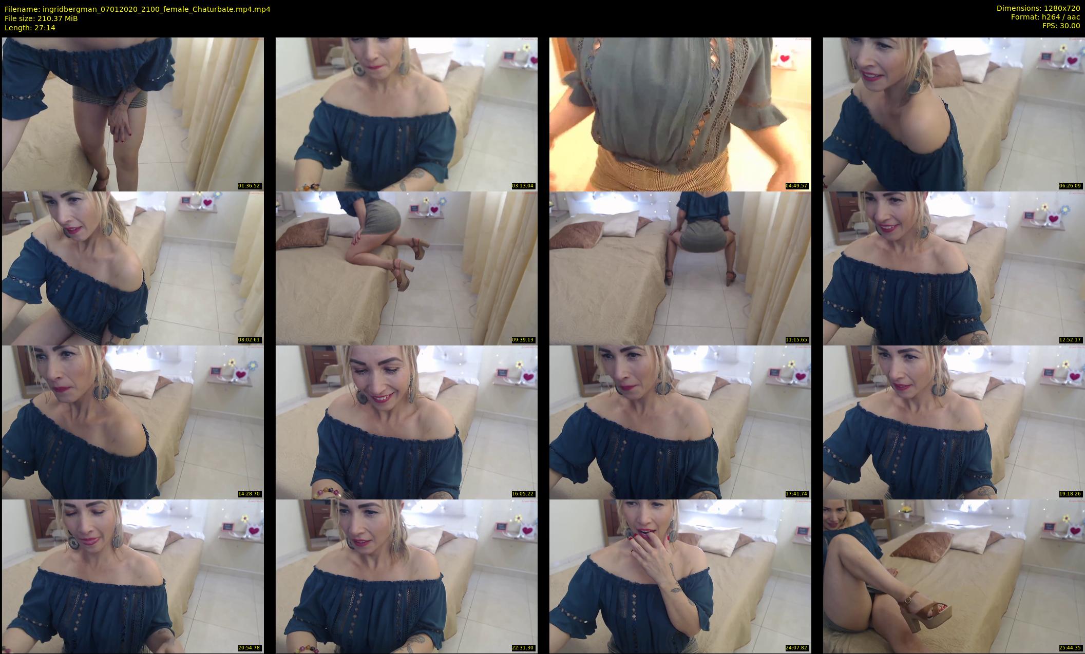 ingridbergman — 28 minute Chaturbate female cam show recording, 720p, Jan 7, 2020