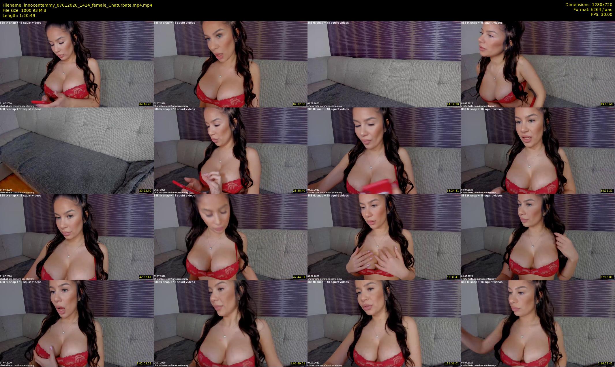 innocentemmy — 81 minute Chaturbate female cam show recording, 720p, Jan 7, 2020