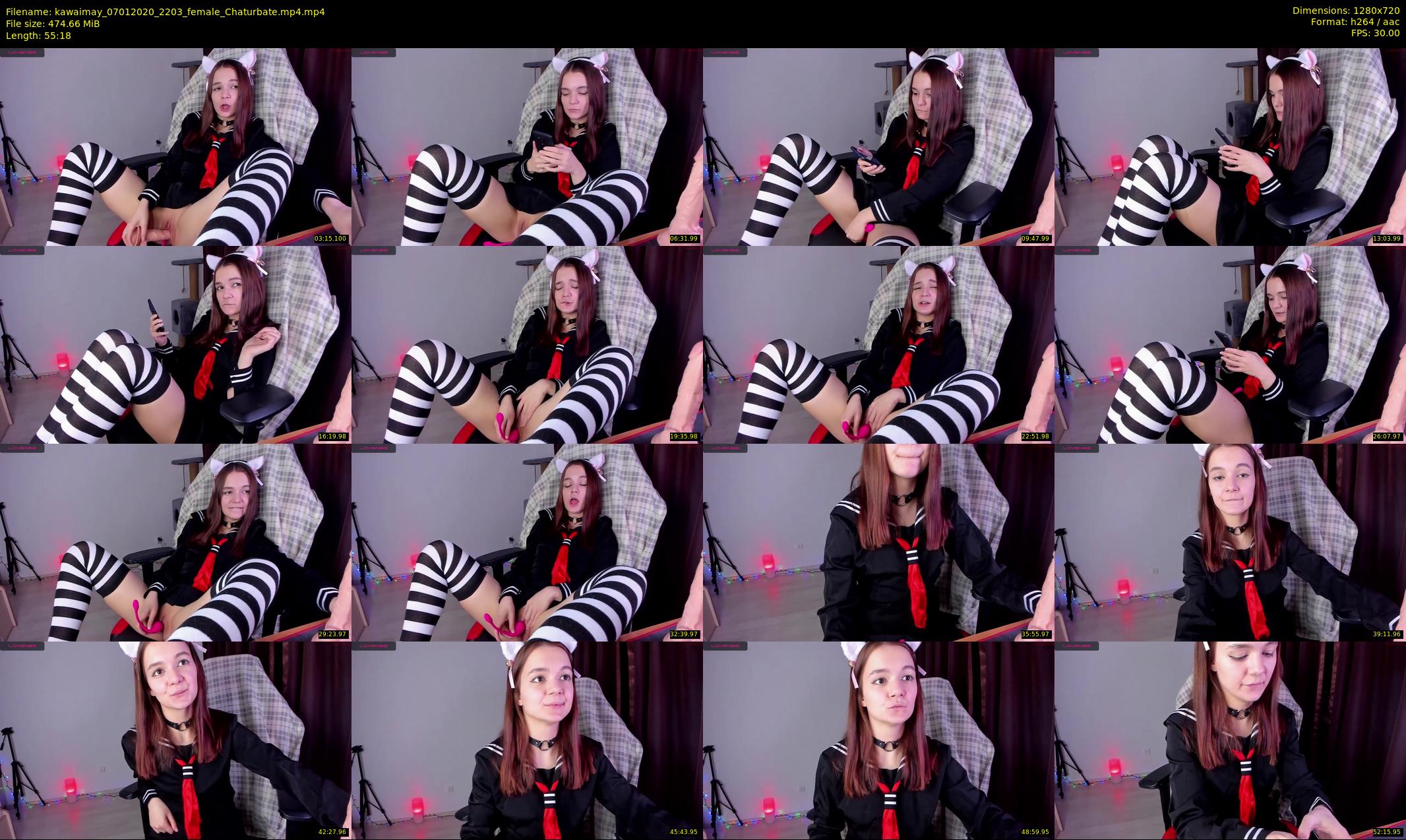 kawaimay — 56 minute Chaturbate female cam show recording, 720p, Jan 7, 2020