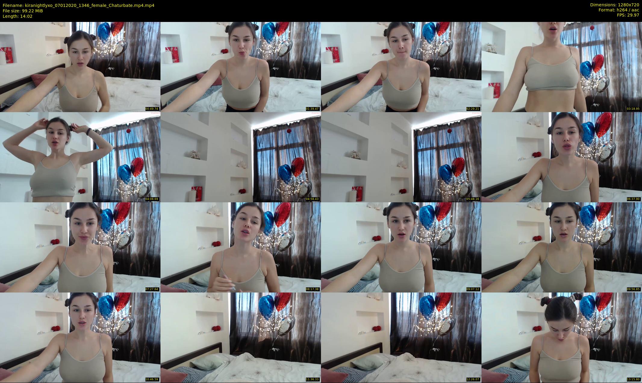 kiranightlyxo — 15 minute Chaturbate female cam show recording, 720p, Jan 7, 2020
