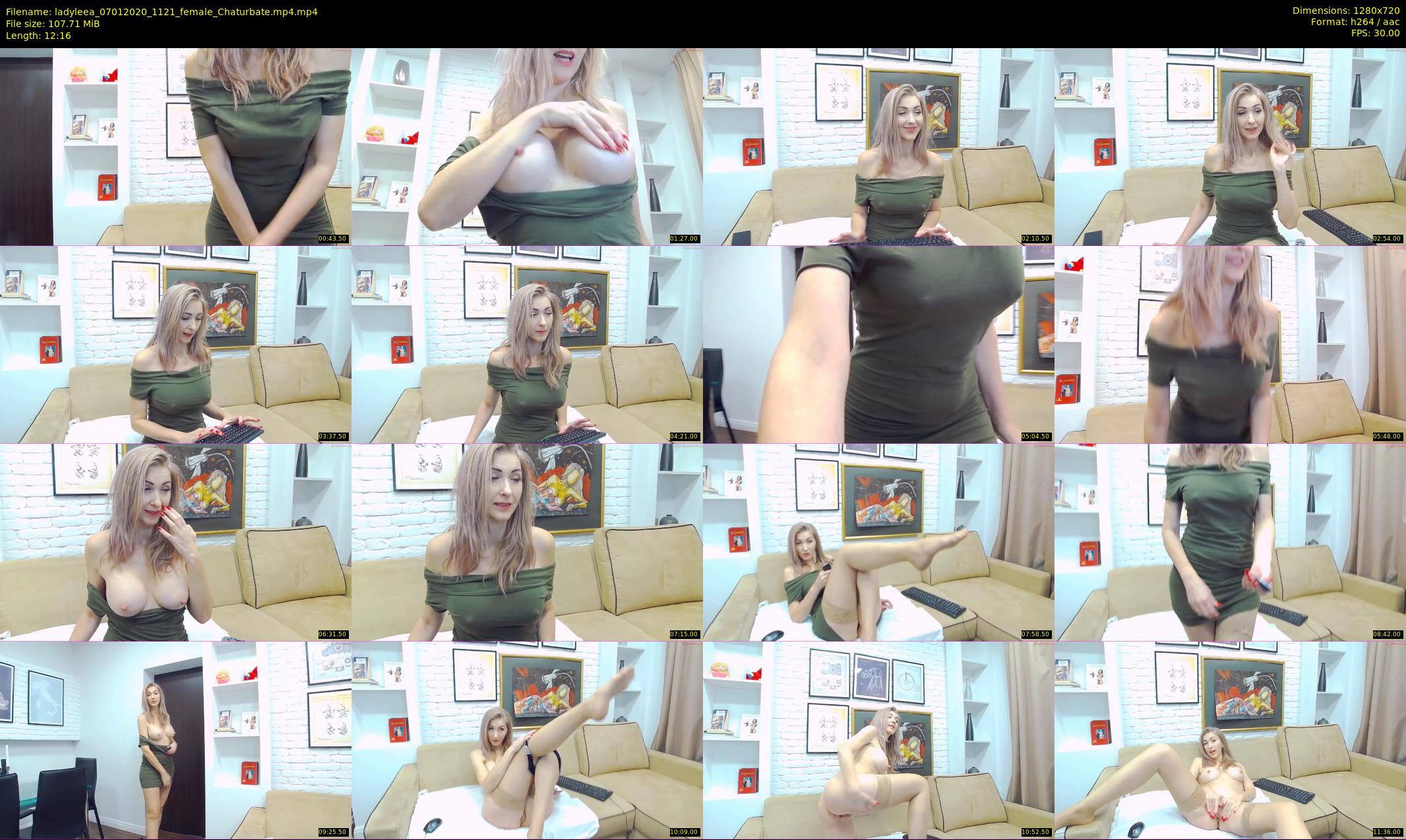 ladyleea — 13 minute Chaturbate female cam show recording, 720p, Jan 7, 2020