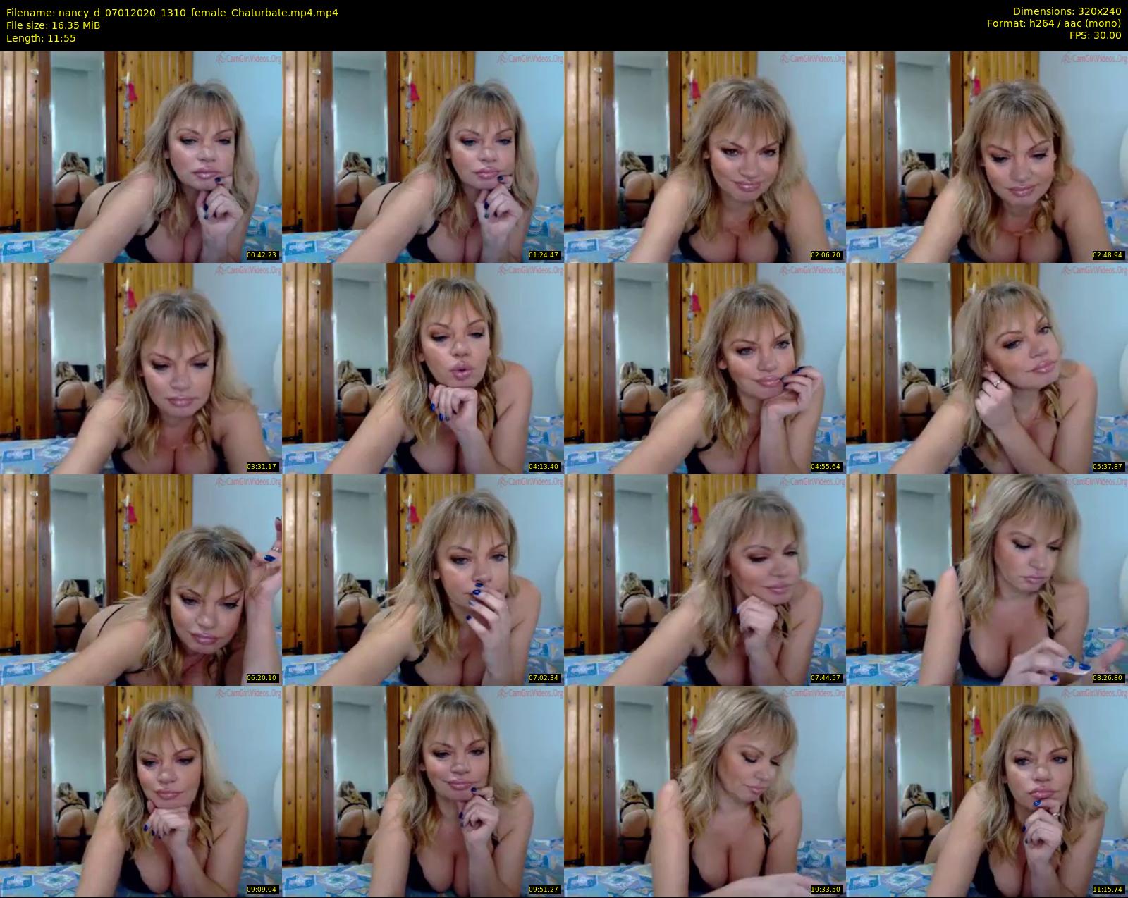 nancy_d — 12 minute Chaturbate female cam show recording, SD, Jan 7, 2020