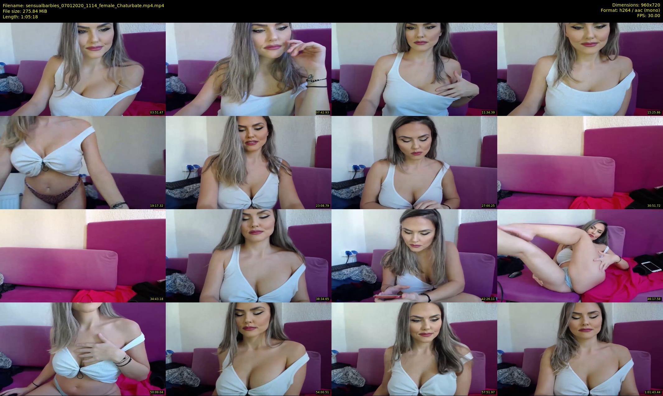 sensualbarbies — 66 minute Chaturbate female cam show recording, 720p, Jan 7, 2020