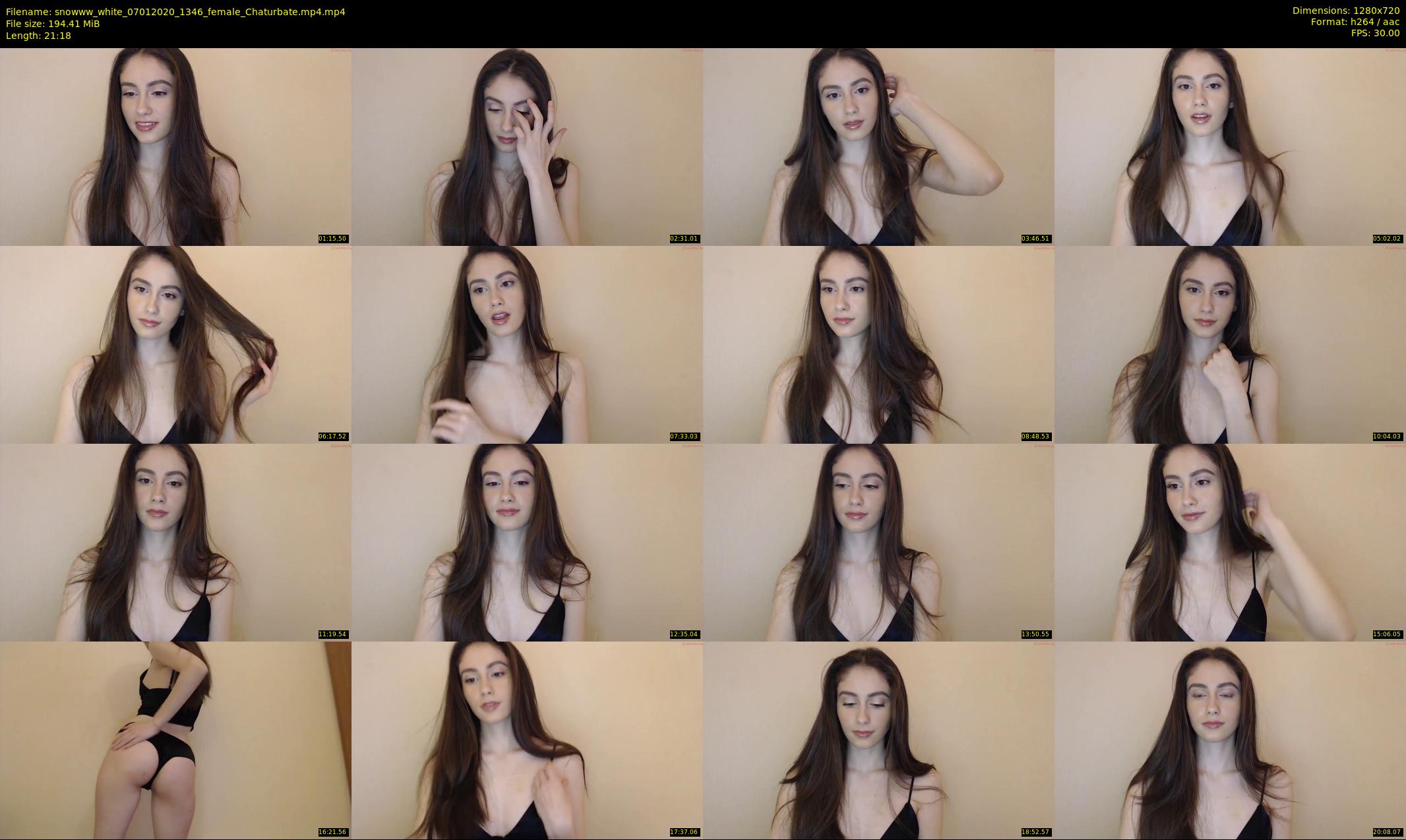 snowww_white — 22 minute Chaturbate female cam show recording, 720p, Jan 7, 2020