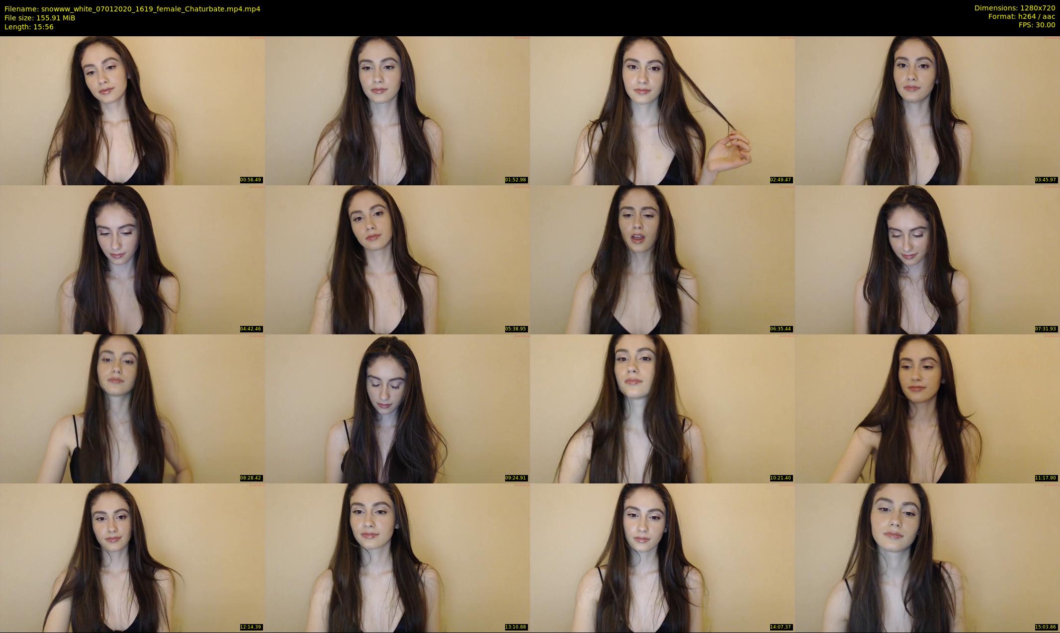 snowww_white — 16 minute Chaturbate female cam show recording, 720p, Jan 7, 2020