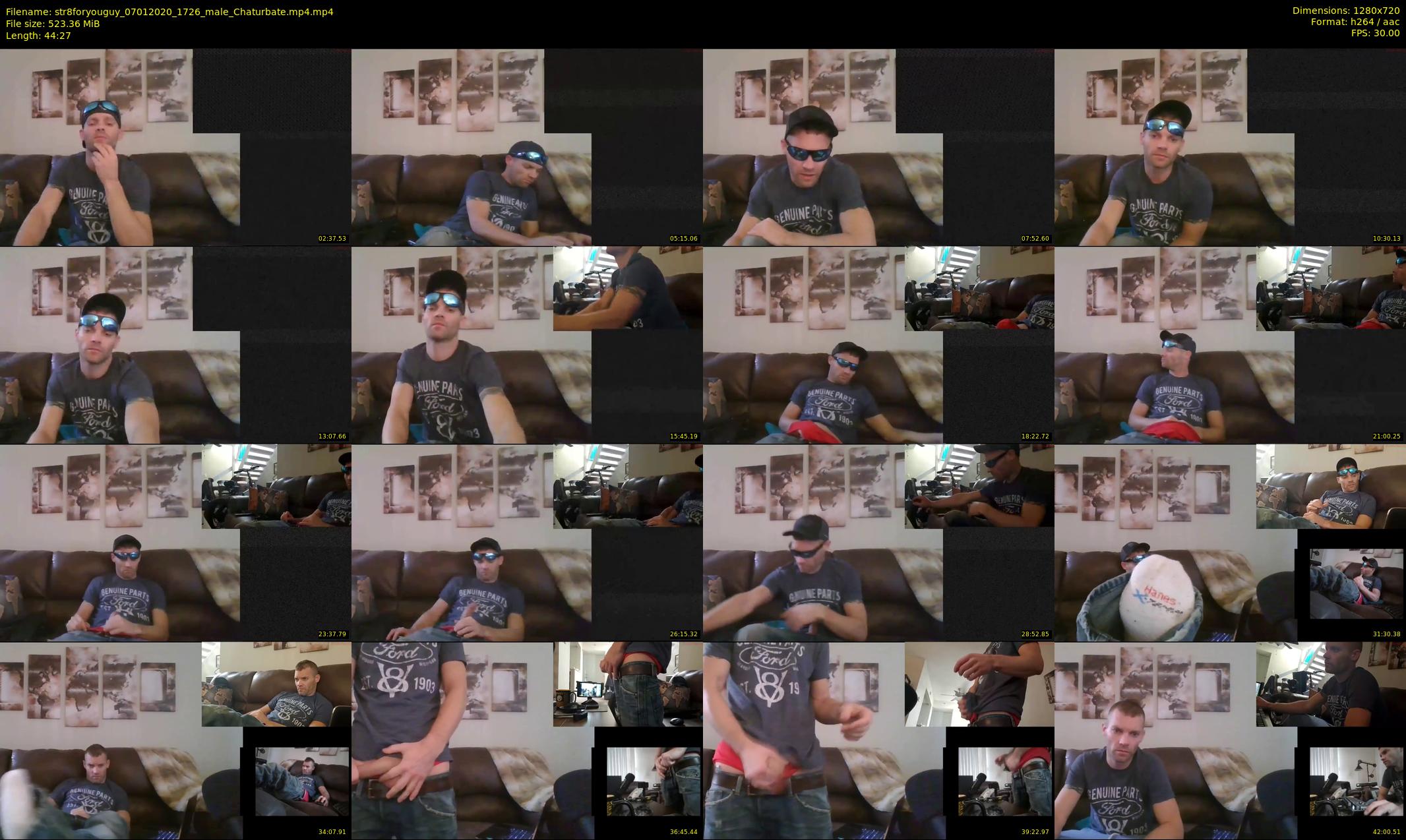 str8foryouguy — 45 minute Chaturbate male cam show recording, 720p, Jan 7, 2020