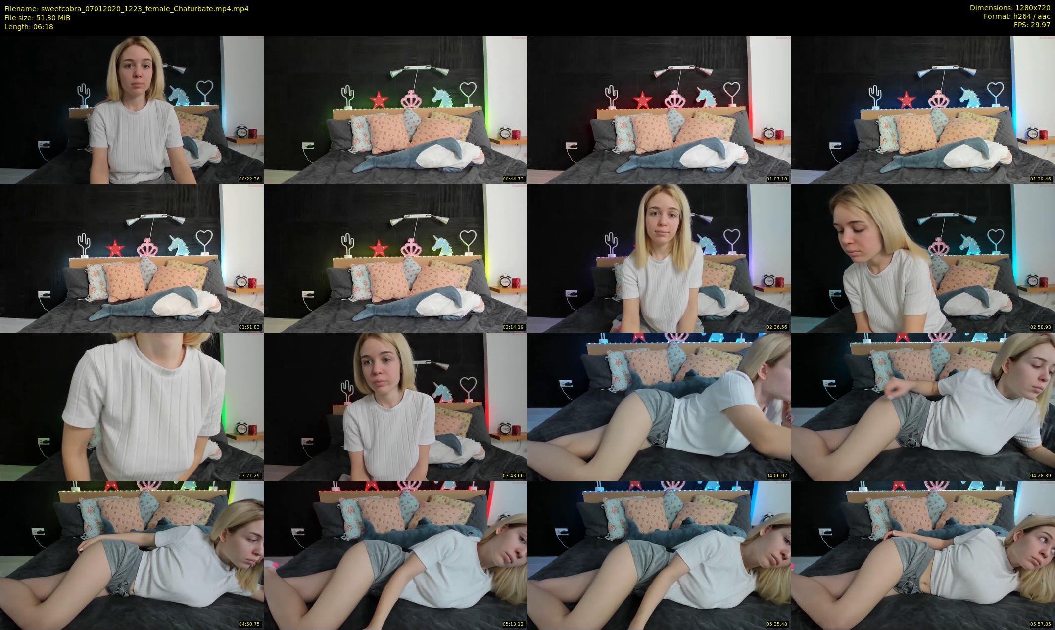 sweetcobra — 7 minute Chaturbate female cam show recording, 720p, Jan 7, 2020