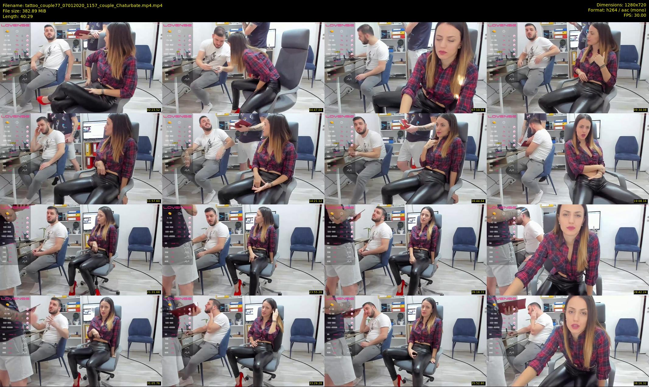 tattoo_couple77 — 41 minute Chaturbate couple cam show recording, 720p, Jan 7, 2020