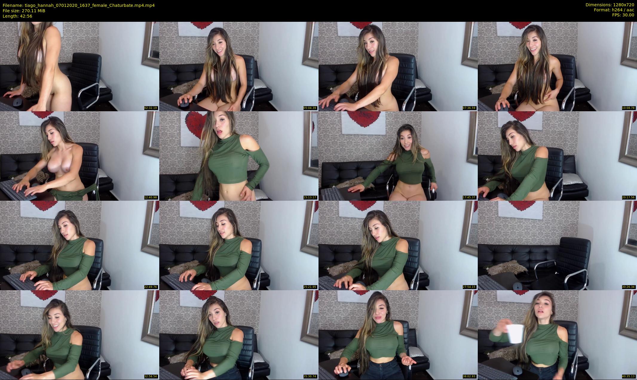 tiago_hannah — 43 minute Chaturbate couple cam show recording, 720p, Jan 7, 2020