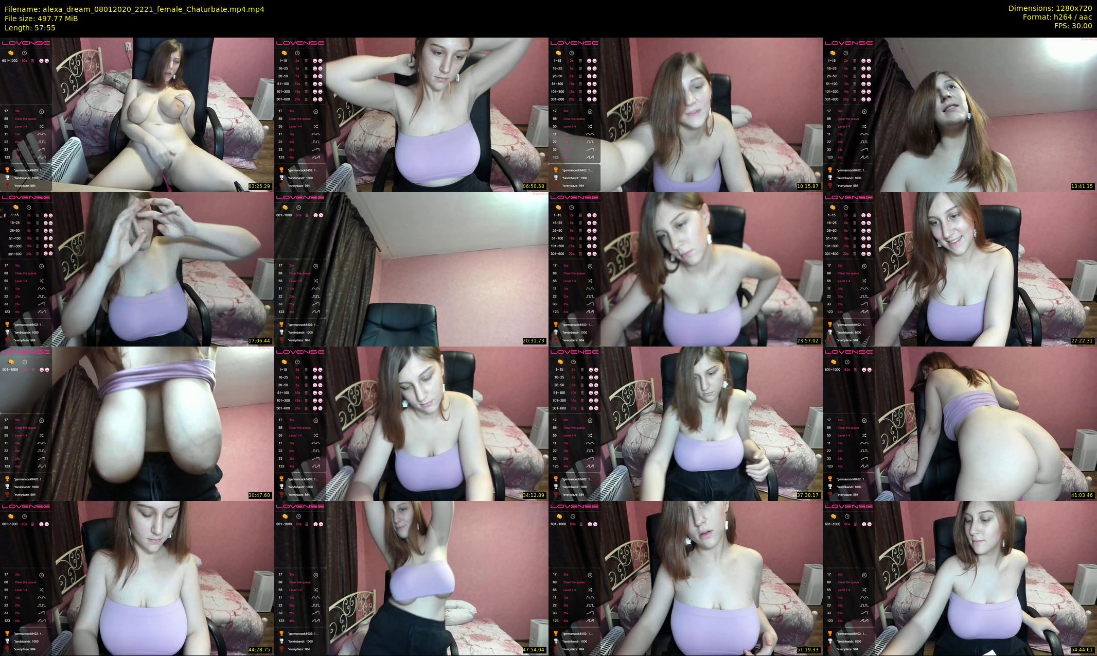 alexa_dream — 58 minute Chaturbate female cam show recording, 720p, Jan 8, 2020
