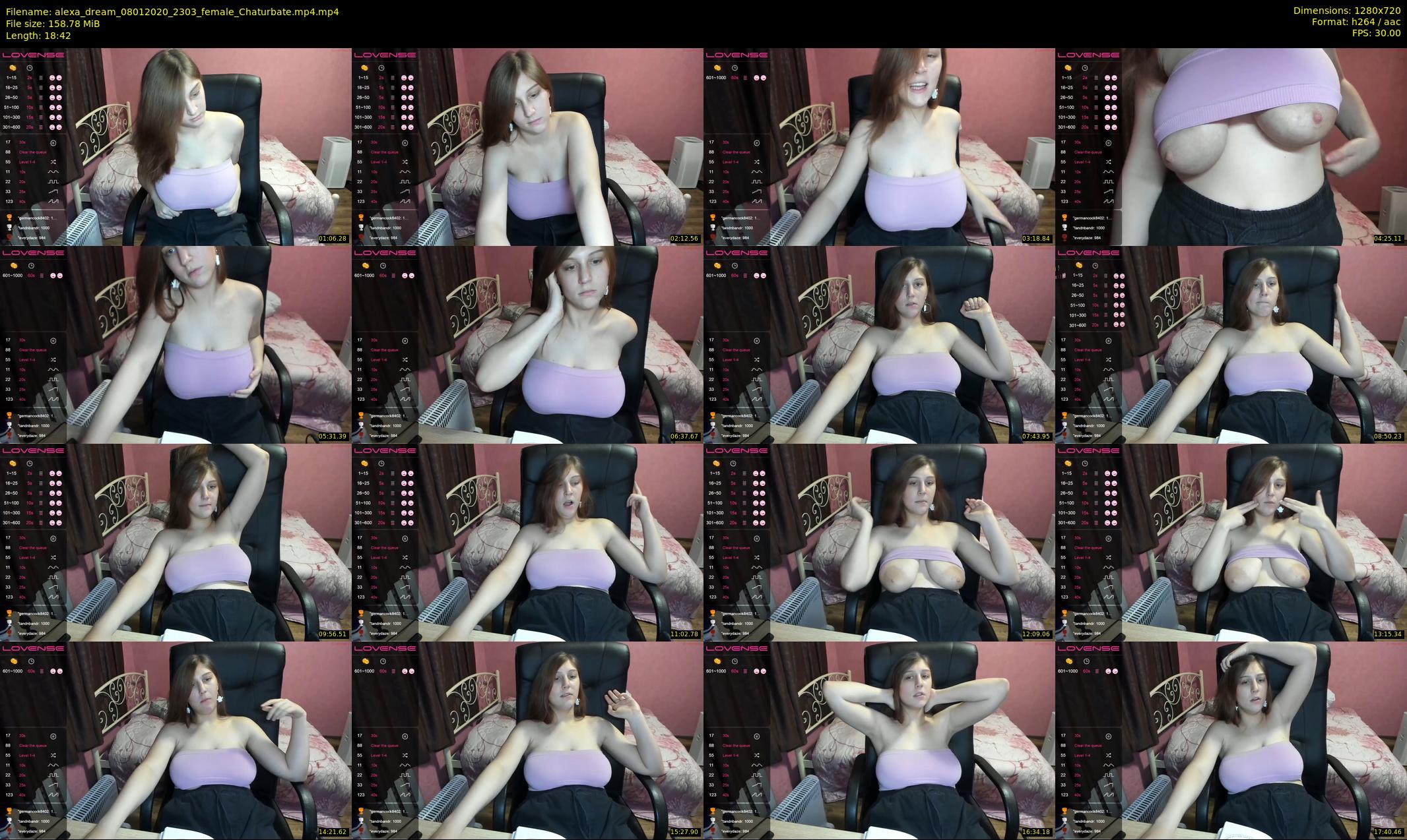 alexa_dream — 19 minute Chaturbate female cam show recording, 720p, Jan 8, 2020