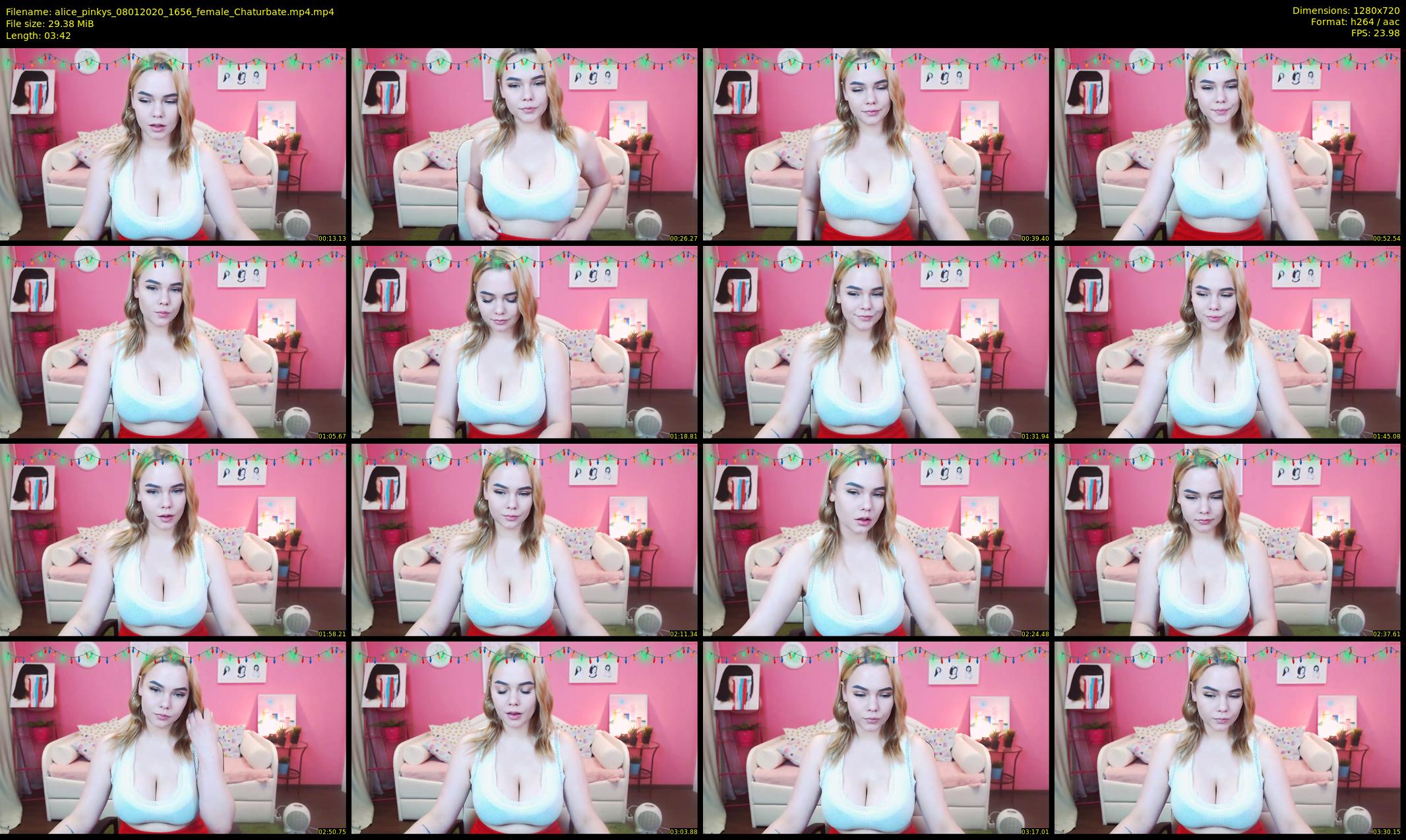 alice_pinkys — 4 minute Chaturbate female cam show recording, 720p, Jan 8, 2020
