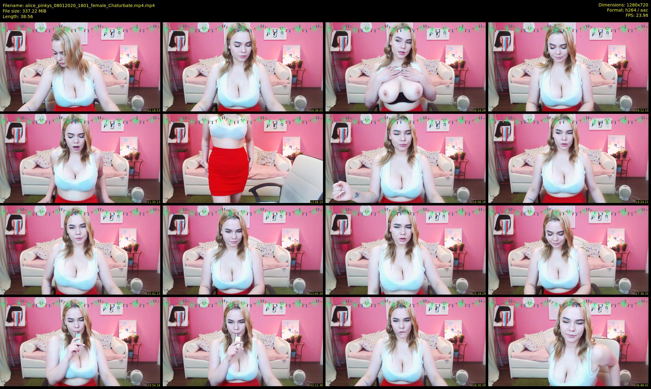 alice_pinkys — 39 minute Chaturbate female cam show recording, 720p, Jan 8, 2020