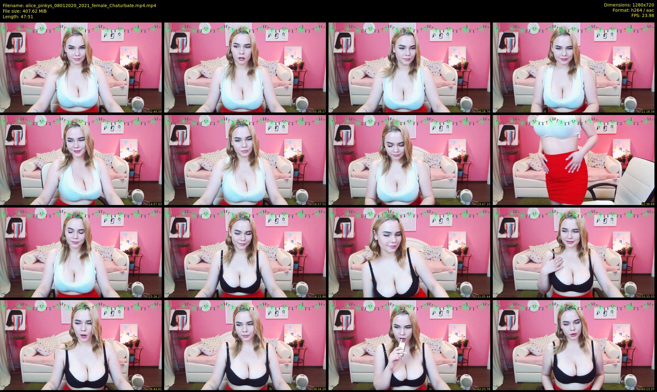 alice_pinkys — 48 minute Chaturbate female cam show recording, 720p, Jan 8, 2020