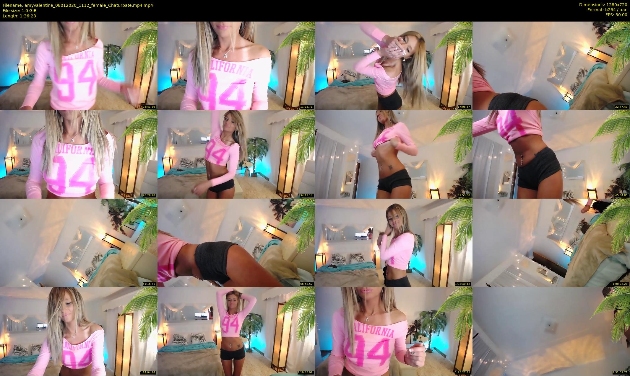 amyvalentine — 97 minute Chaturbate female cam show recording, 720p, Jan 8, 2020