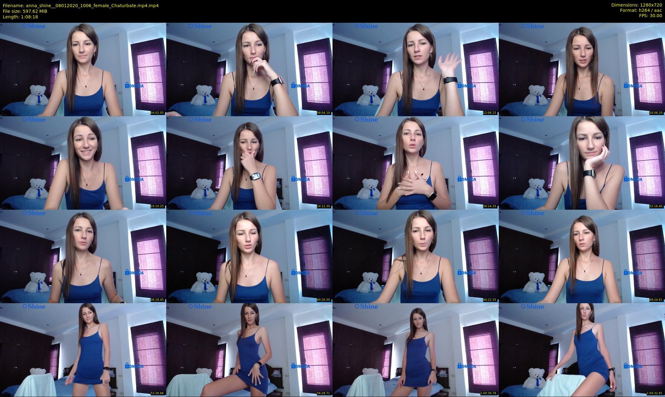 anna_shine_ — 69 minute Chaturbate female cam show recording, 720p, Jan 8, 2020