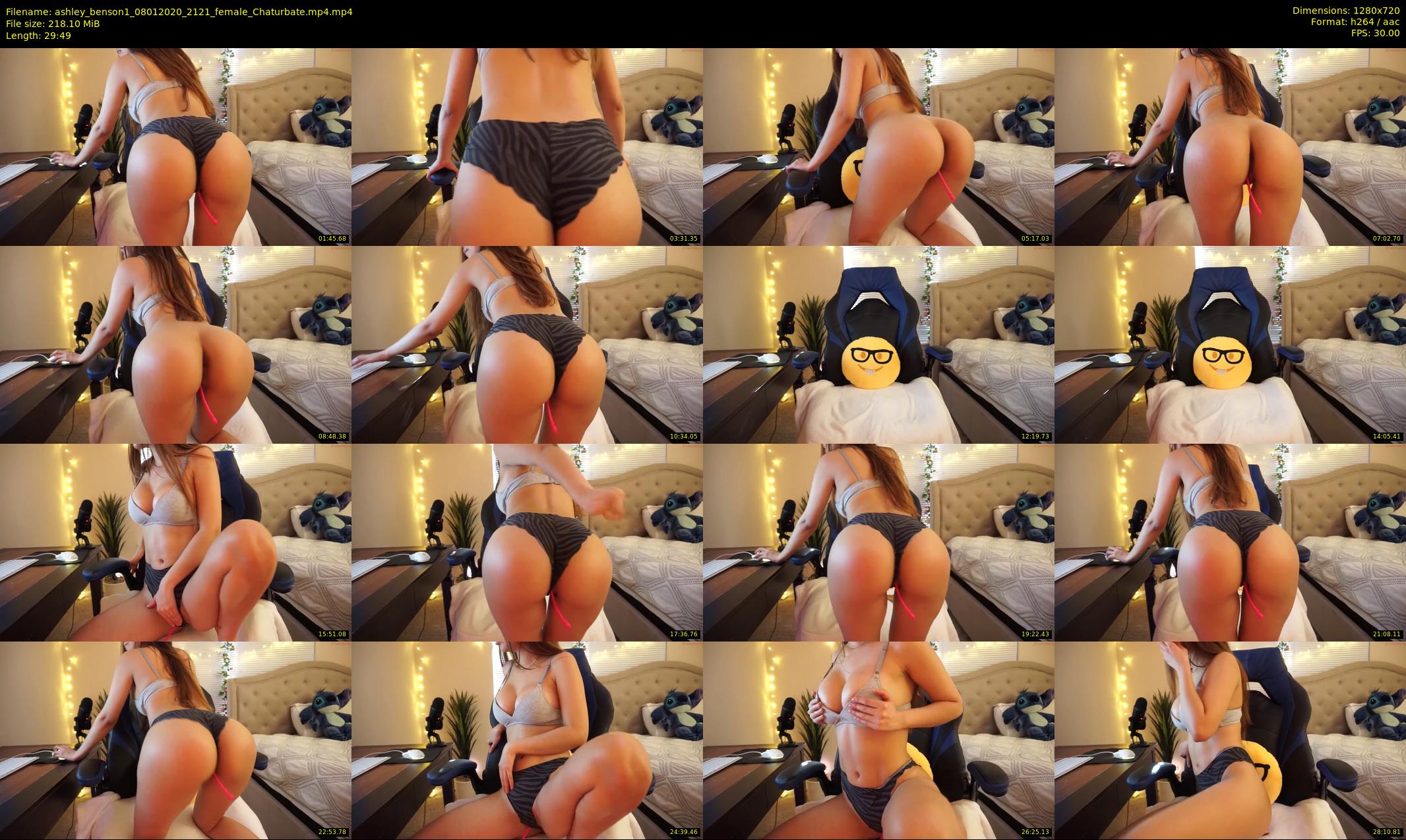 ashley_benson1 — 30 minute Chaturbate female cam show recording, 720p, Jan 8, 2020