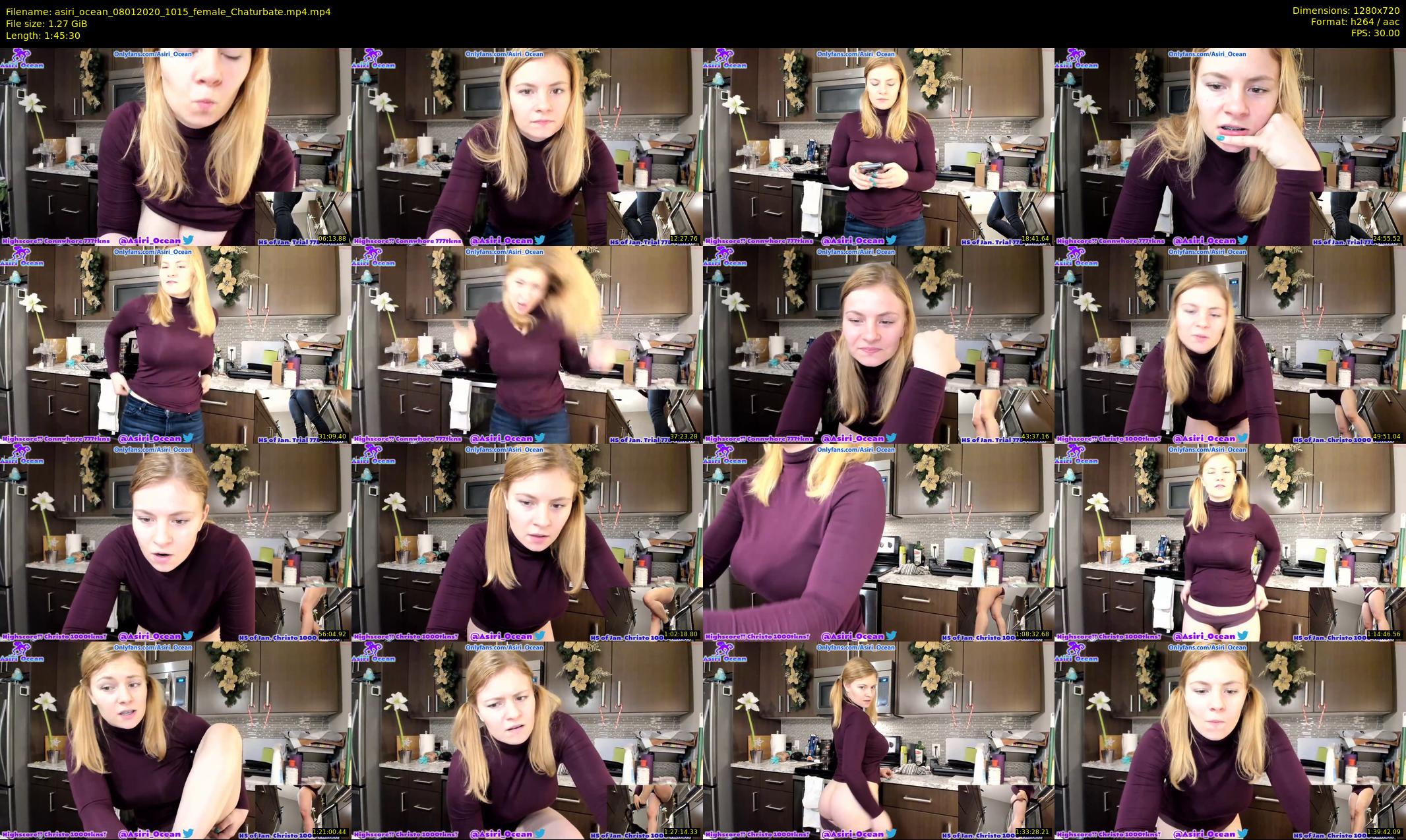 asiri_ocean — 106 minute Chaturbate female cam show recording, 720p, Jan 8, 2020