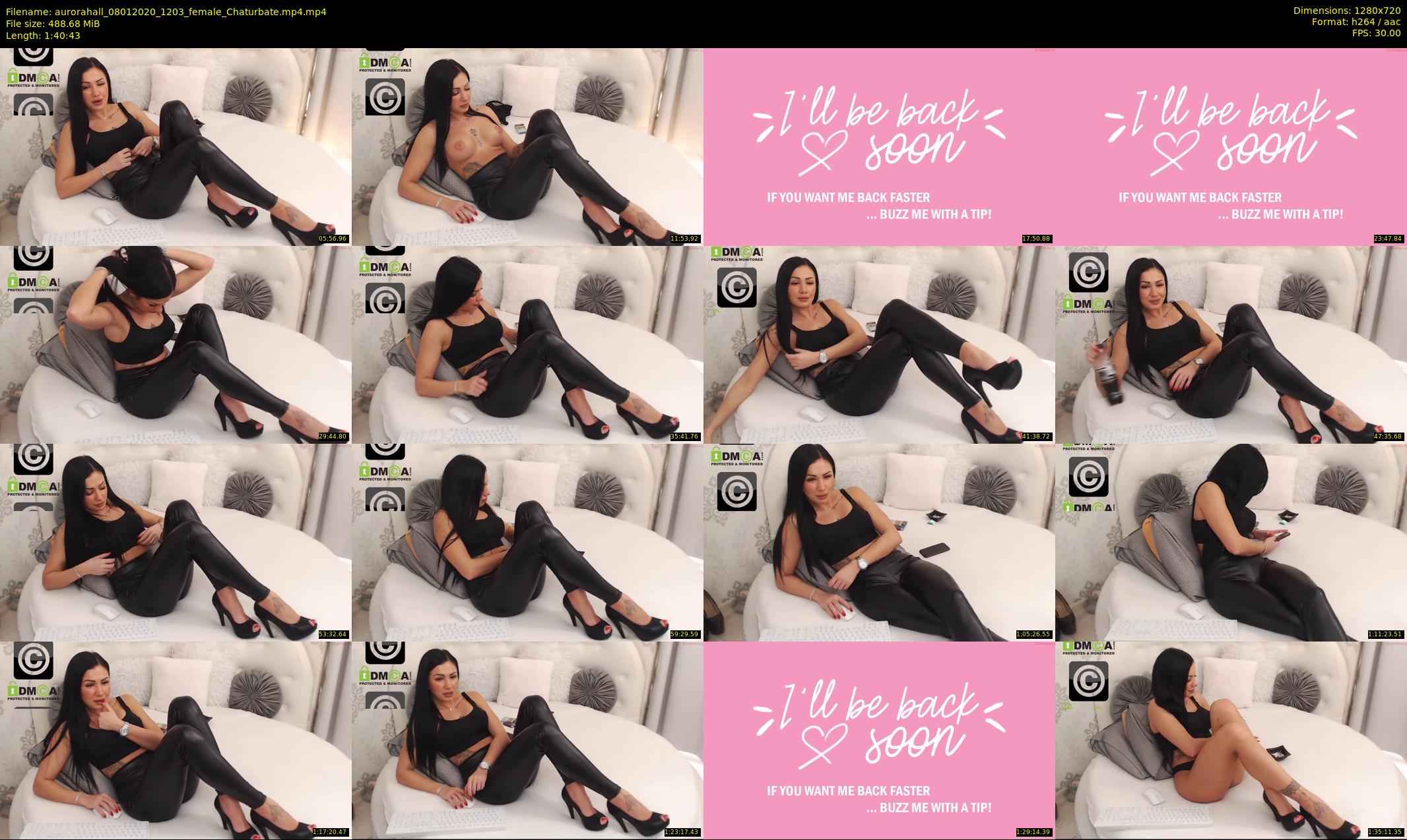 aurorahall — 101 minute Chaturbate female cam show recording, 720p, Jan 8, 2020