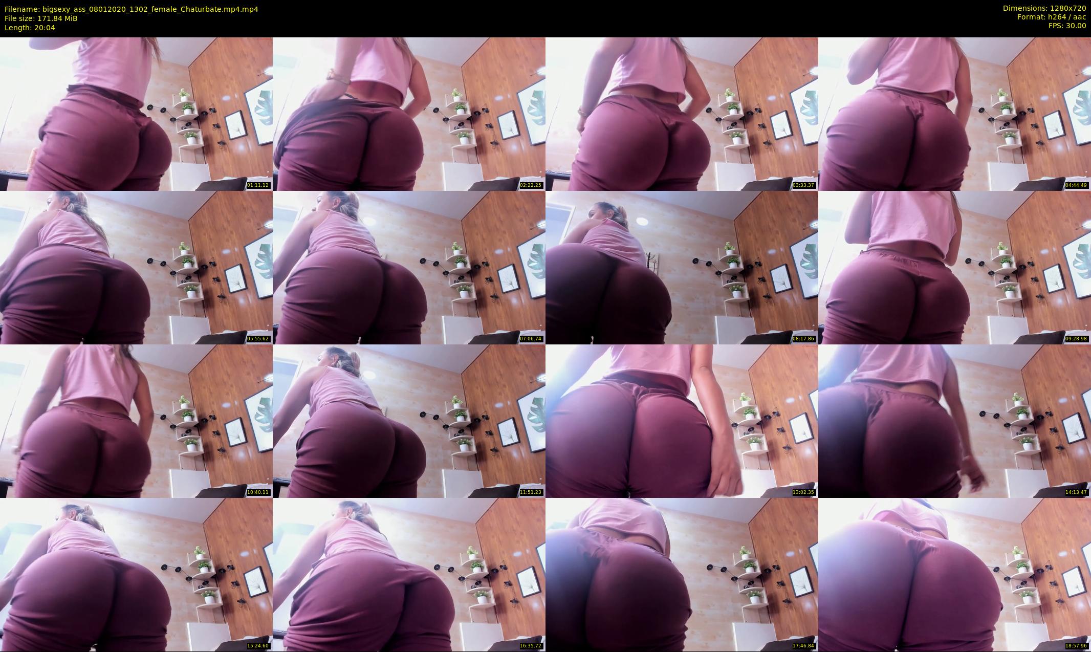 bigsexy_ass — 21 minute Chaturbate female cam show recording, 720p, Jan 8, 2020
