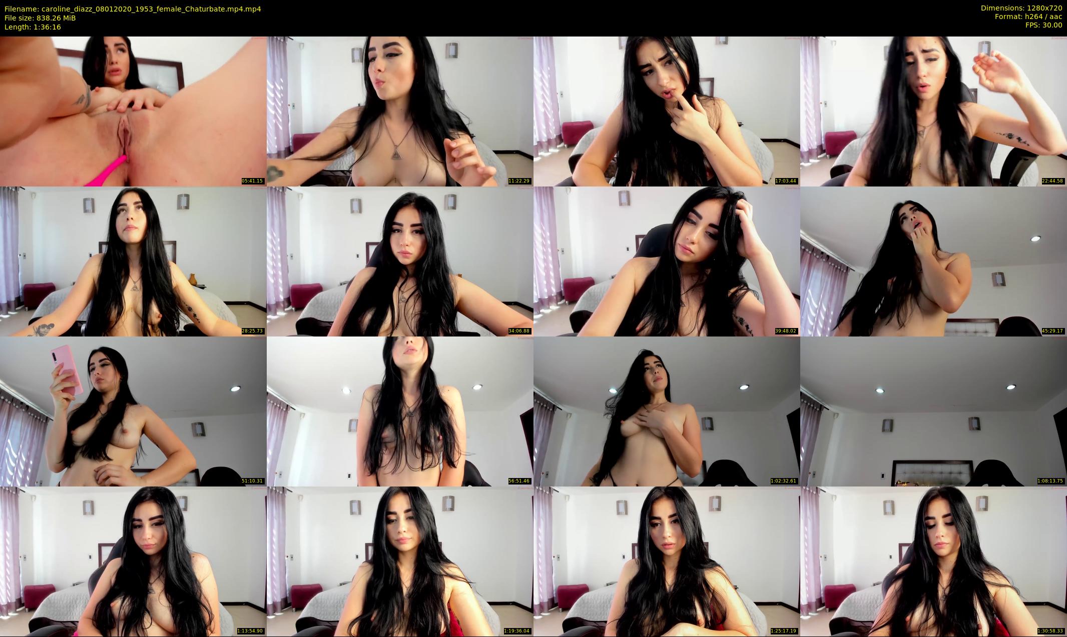 caroline_diazz — 97 minute Chaturbate female cam show recording, 720p, Jan 8, 2020