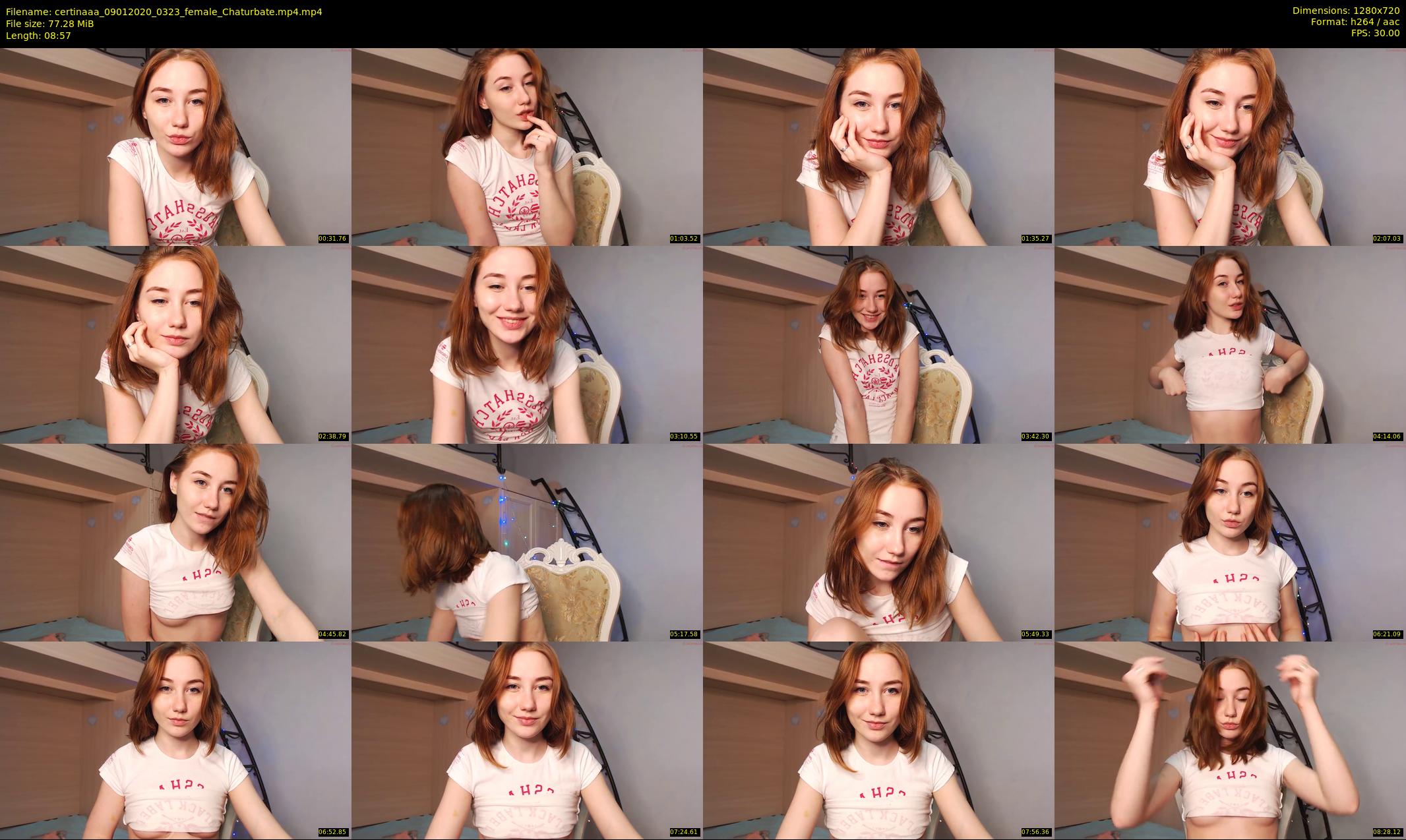 certinaaa — 9 minute Chaturbate female cam show recording, 720p, Jan 9, 2020