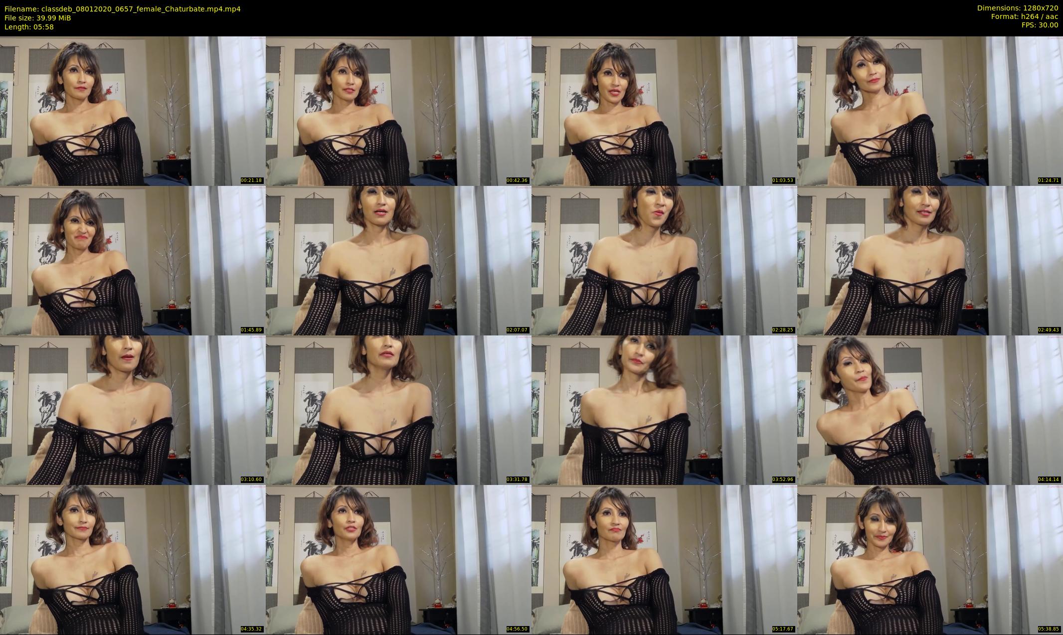 classdeb — 6 minute Chaturbate female cam show recording, 720p, Jan 8, 2020