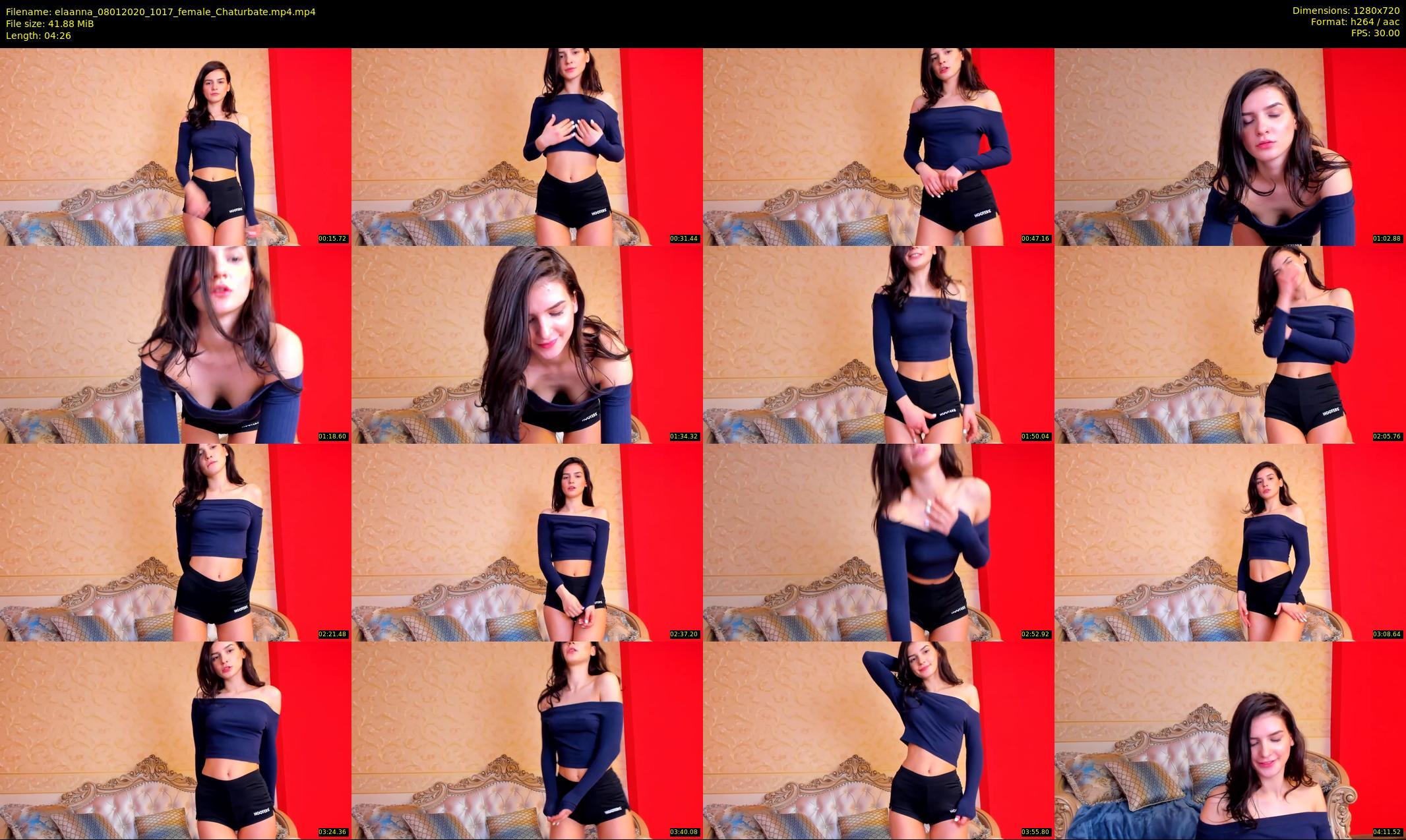 elaanna — 5 minute Chaturbate female cam show recording, 720p, Jan 8, 2020