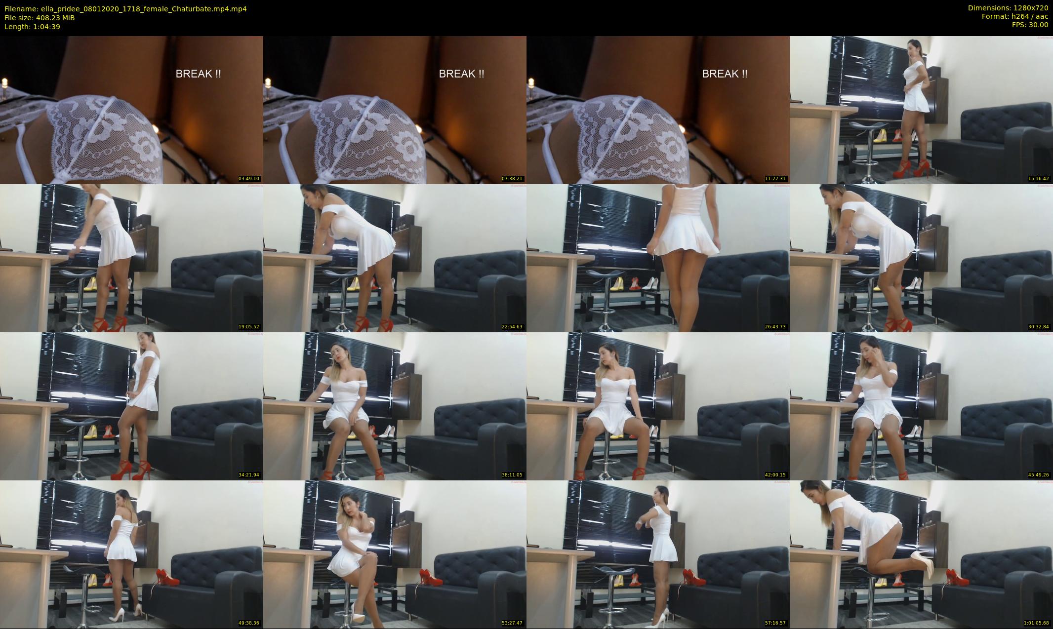 ella_pridee — 65 minute Chaturbate female cam show recording, 720p, Jan 8, 2020