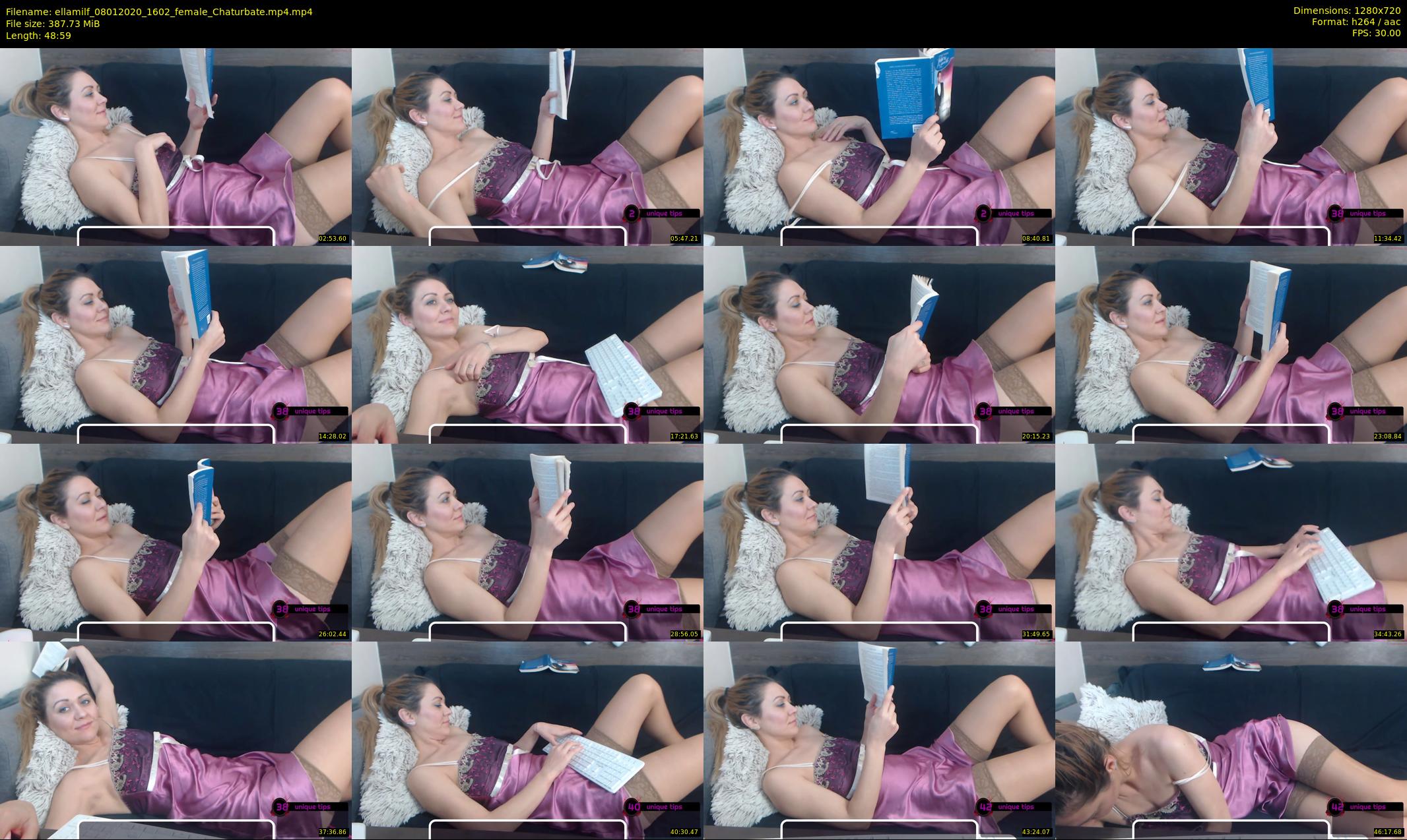 ellamilf — 49 minute Chaturbate female cam show recording, 720p, Jan 8, 2020