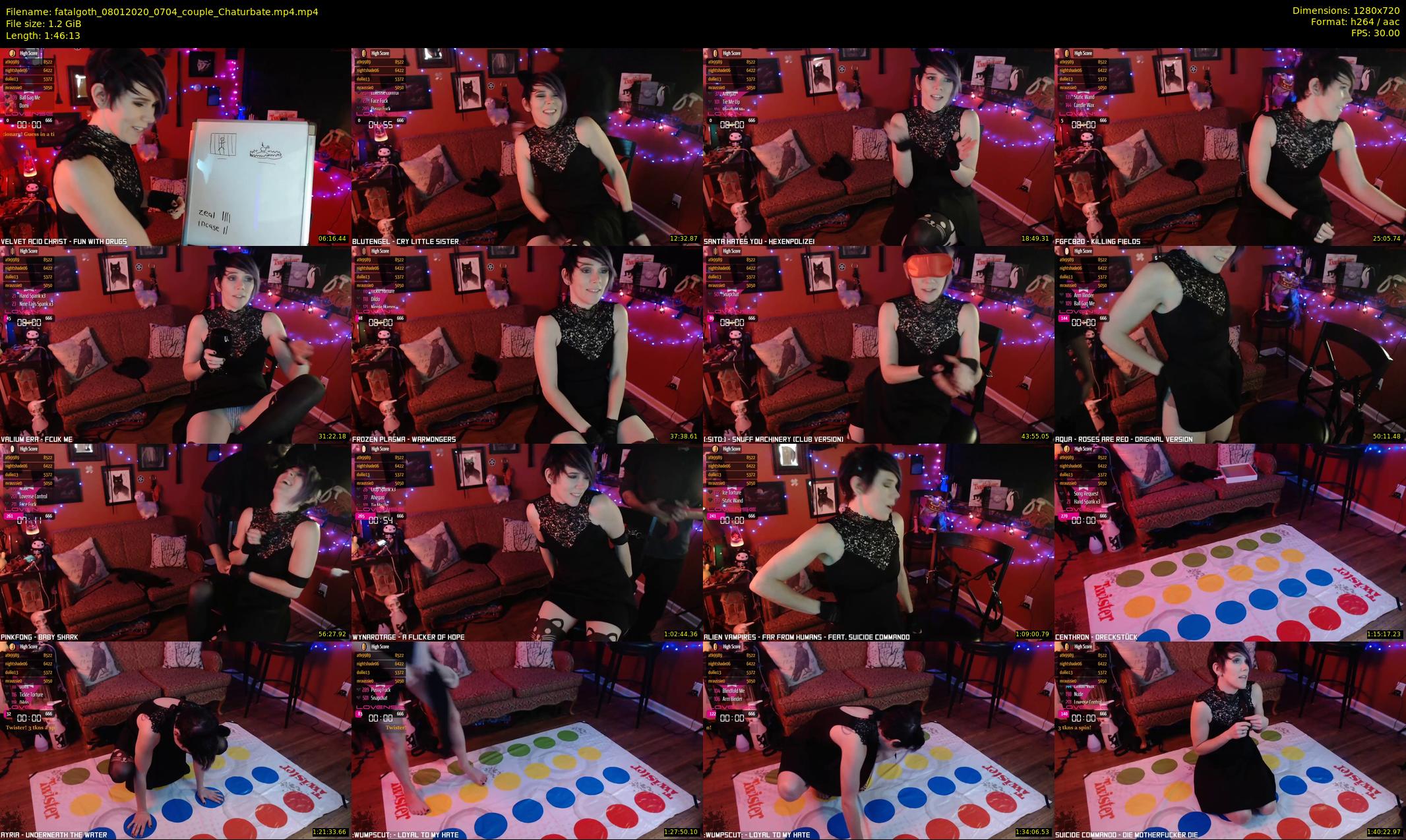 fatalgoth — 107 minute Chaturbate couple cam show recording, 720p, Jan 8, 2020