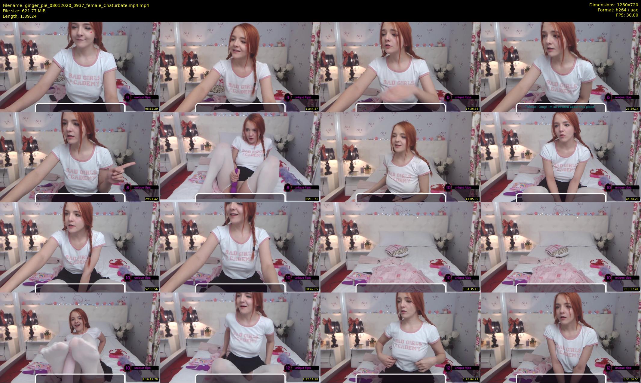 ginger_pie — 100 minute Chaturbate female cam show recording, 720p, Jan 8, 2020