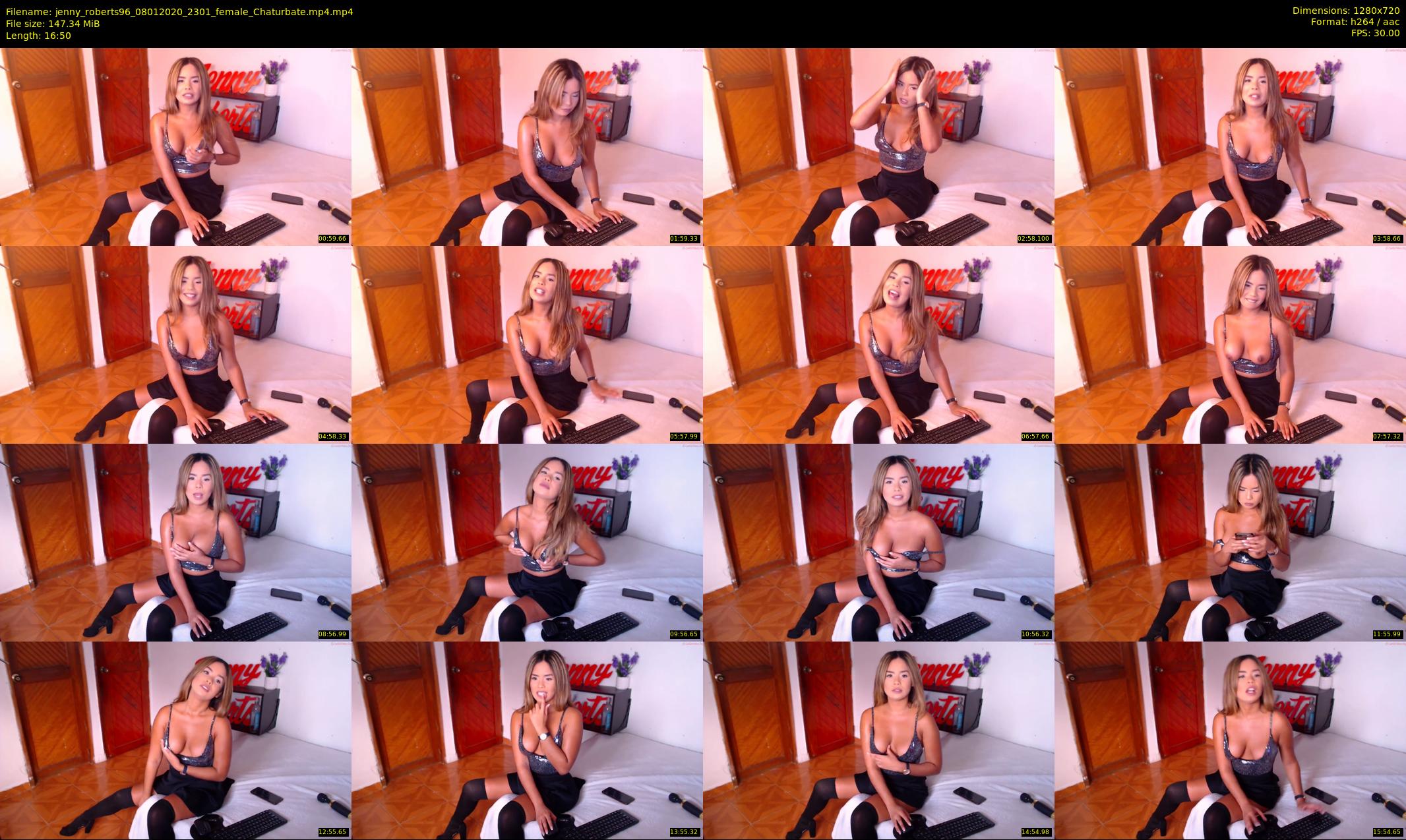 jenny_roberts96 — 17 minute Chaturbate female cam show recording, 720p, Jan 8, 2020