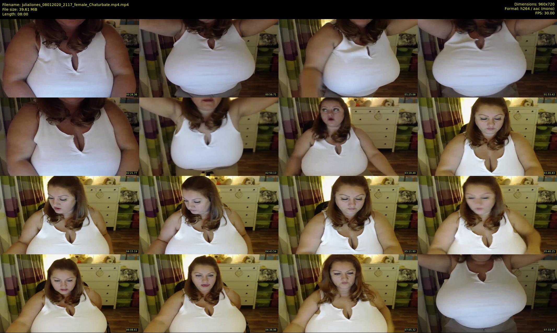 julialiones — 8 minute Chaturbate female cam show recording, 720p, Jan 8, 2020