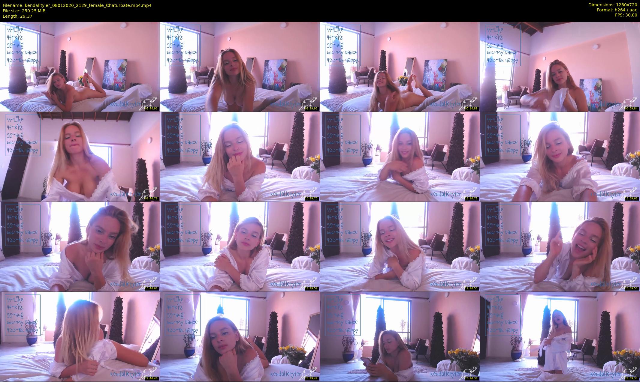 kendalltyler — 30 minute Chaturbate female cam show recording, 720p, Jan 8, 2020