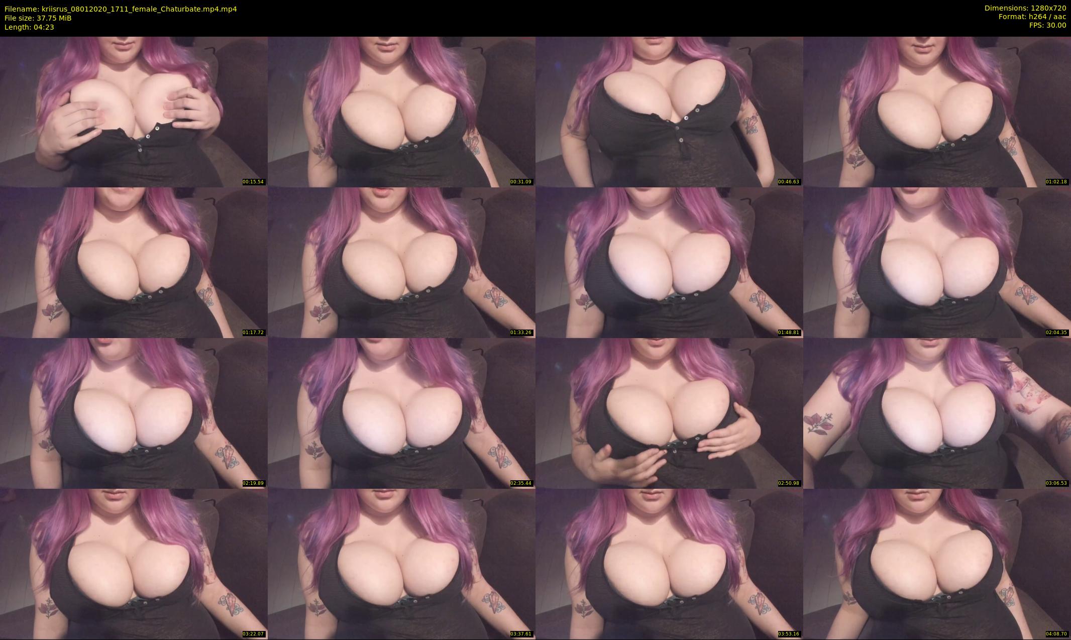 kriisrus — 5 minute Chaturbate female cam show recording, 720p, Jan 8, 2020