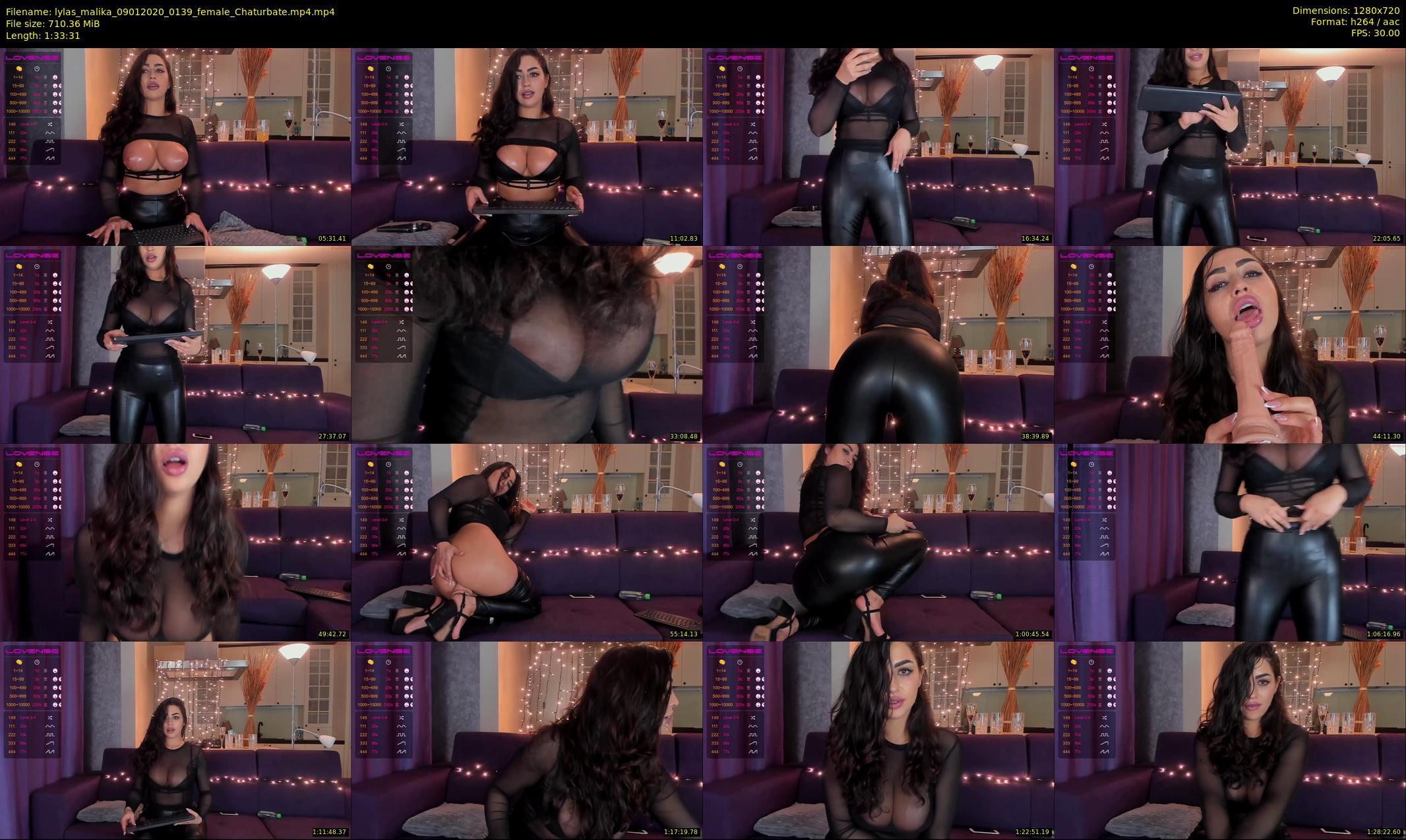 lylas_malika — 94 minute Chaturbate female cam show recording, 720p, Jan 9, 2020