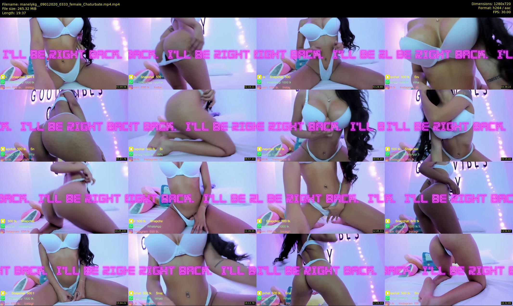 manelykg_ — 20 minute Chaturbate female cam show recording, 720p, Jan 9, 2020