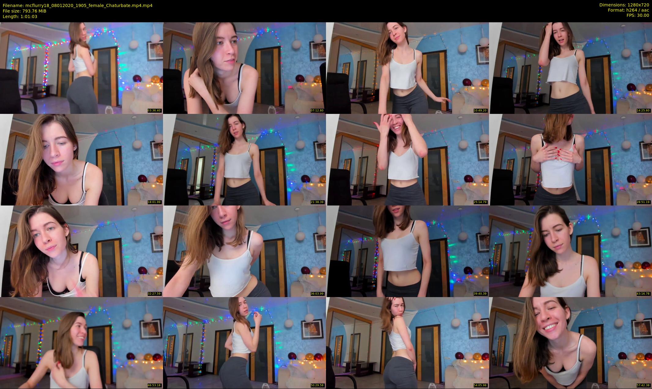 mcflurry18 — 62 minute Chaturbate female cam show recording, 720p, Jan 8, 2020