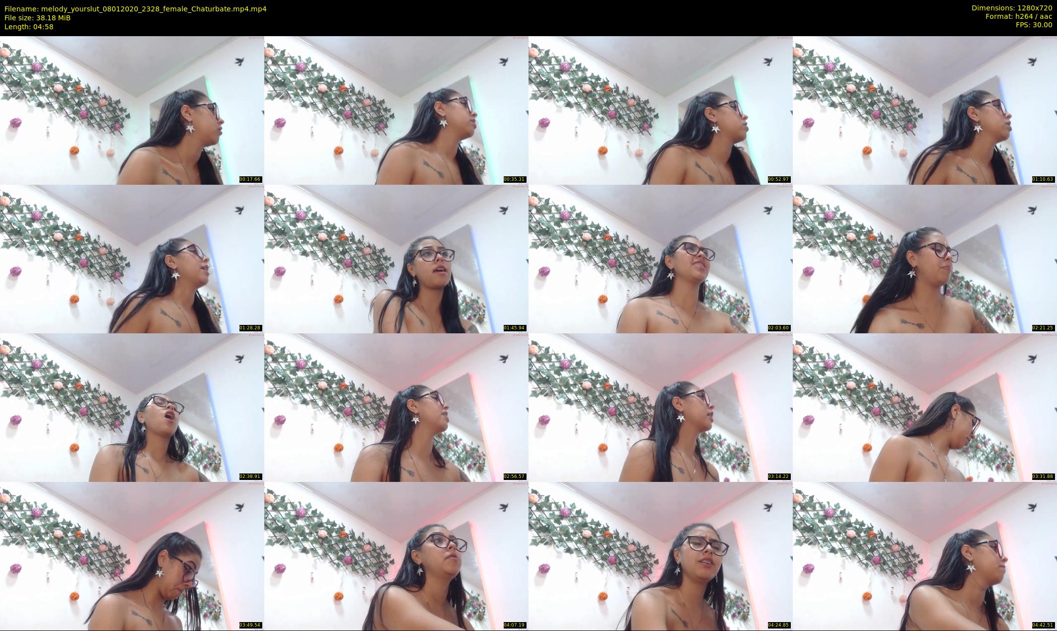 melody_yourslut — 5 minute Chaturbate female cam show recording, 720p, Jan 8, 2020
