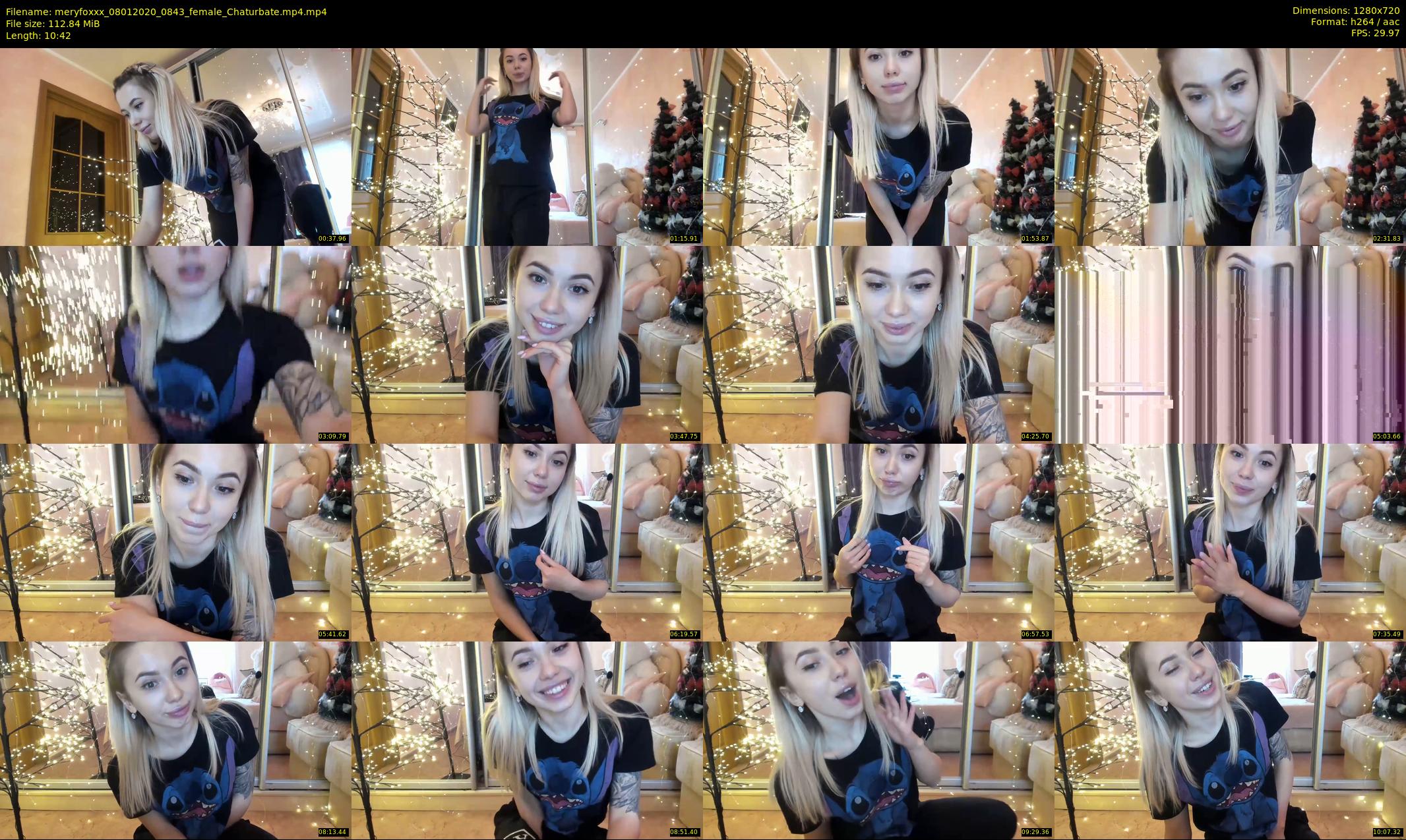meryfoxxx — 11 minute Chaturbate female cam show recording, 720p, Jan 8, 2020