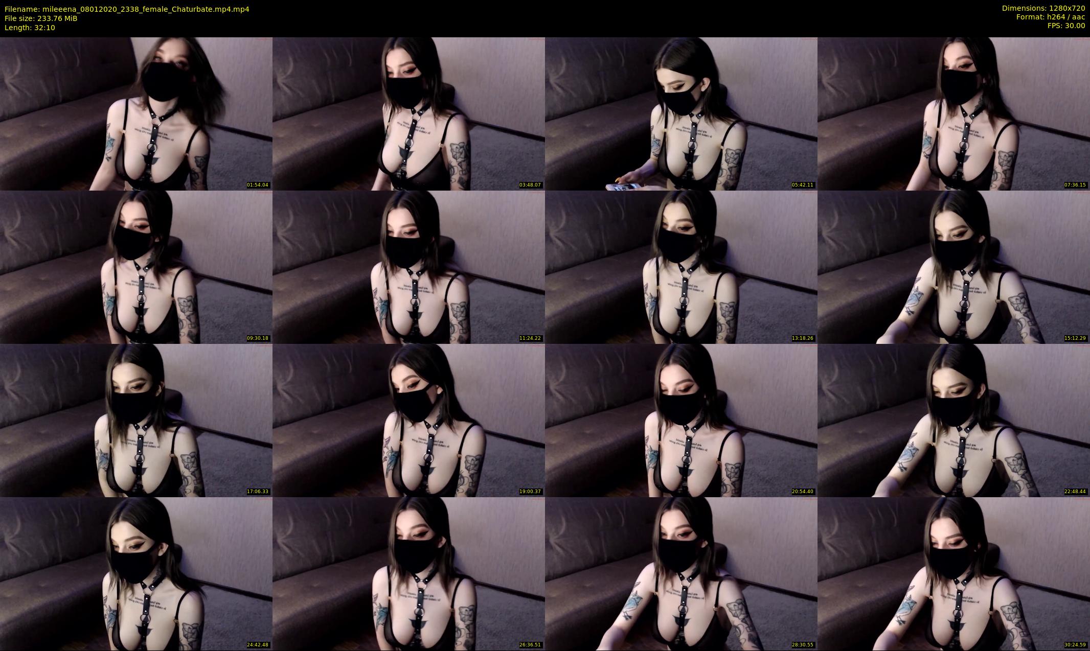 mileeena — 33 minute Chaturbate female cam show recording, 720p, Jan 8, 2020