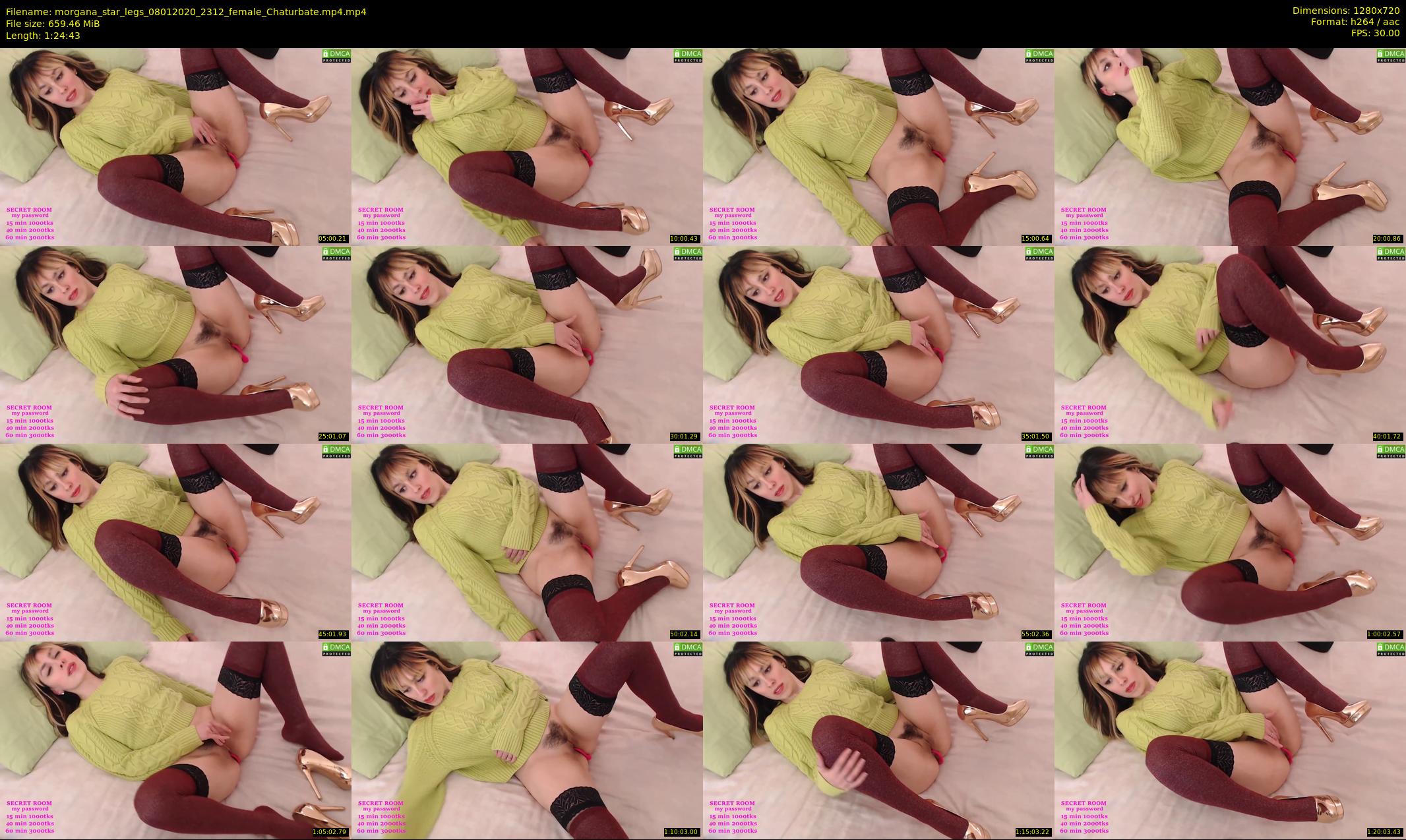 morgana_star_legs — 85 minute Chaturbate female cam show recording, 720p, Jan 8, 2020