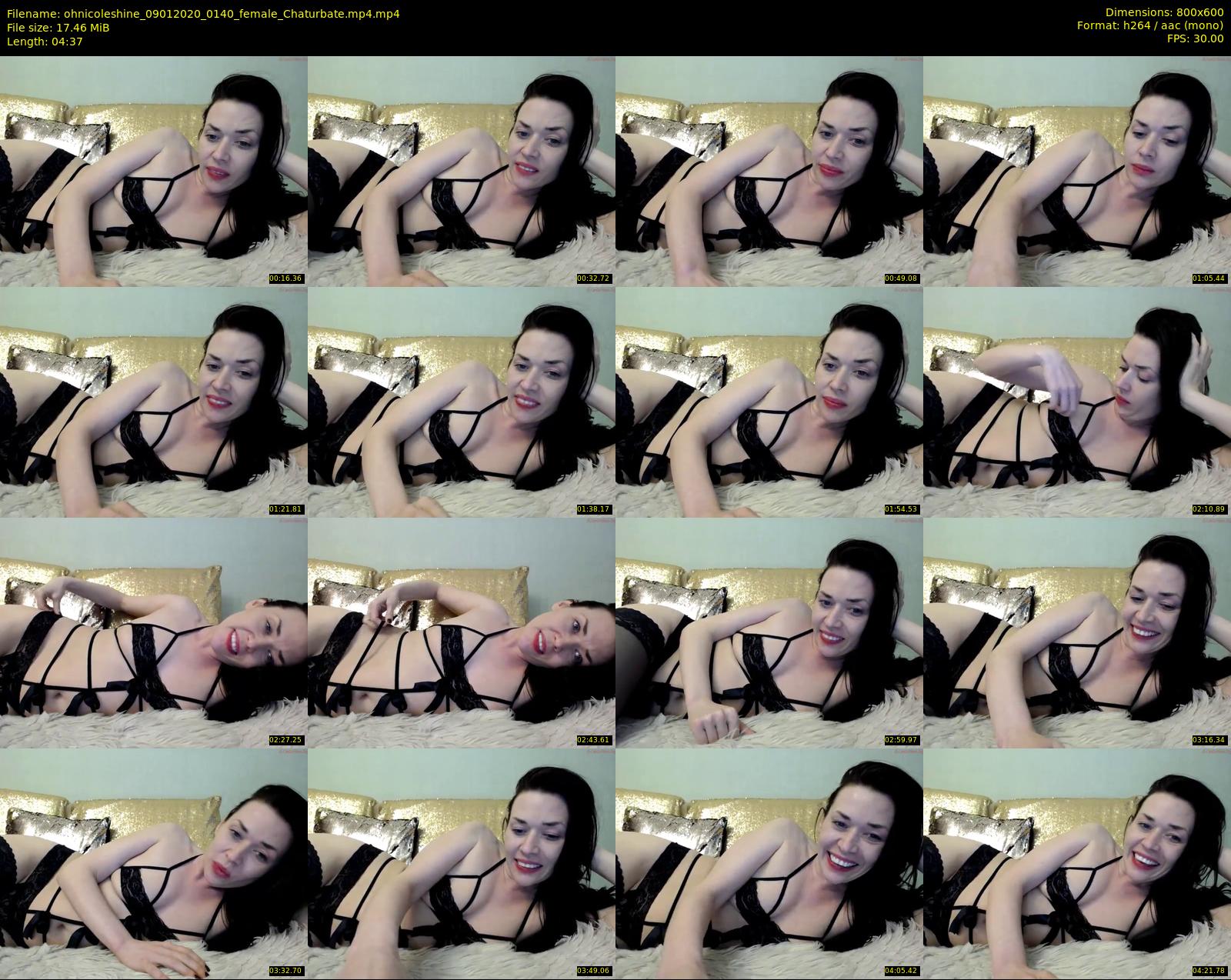 ohnicoleshine — 5 minute Chaturbate female cam show recording, 480p, Jan 9, 2020
