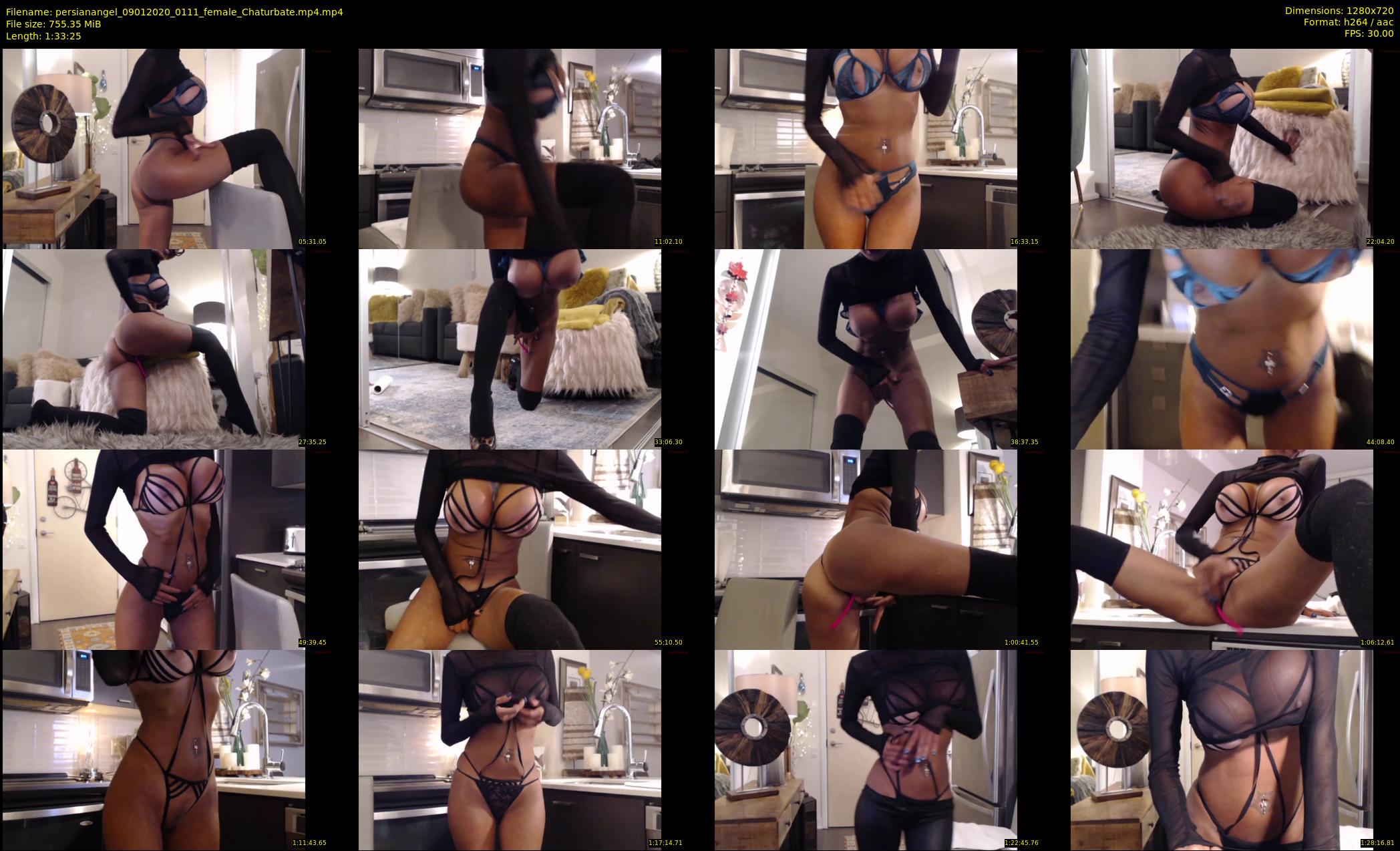 persianangel — 94 minute Chaturbate female cam show recording, 720p, Jan 9, 2020